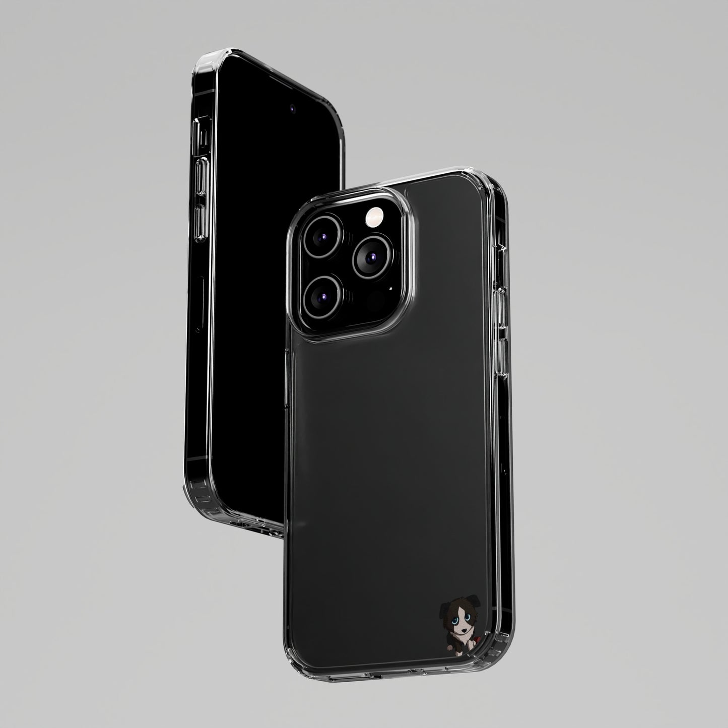 Clear iPhone and Android Cases Ft. Cute Puppy
