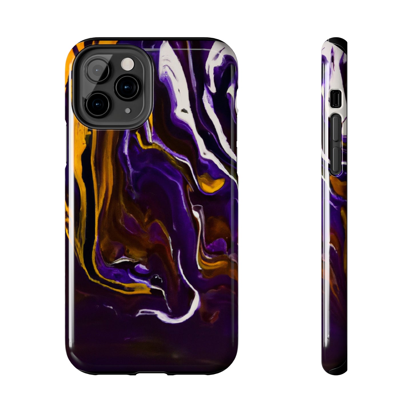 Tough Case-Mate iPhone Case Ft. Purple Tiger Stripes