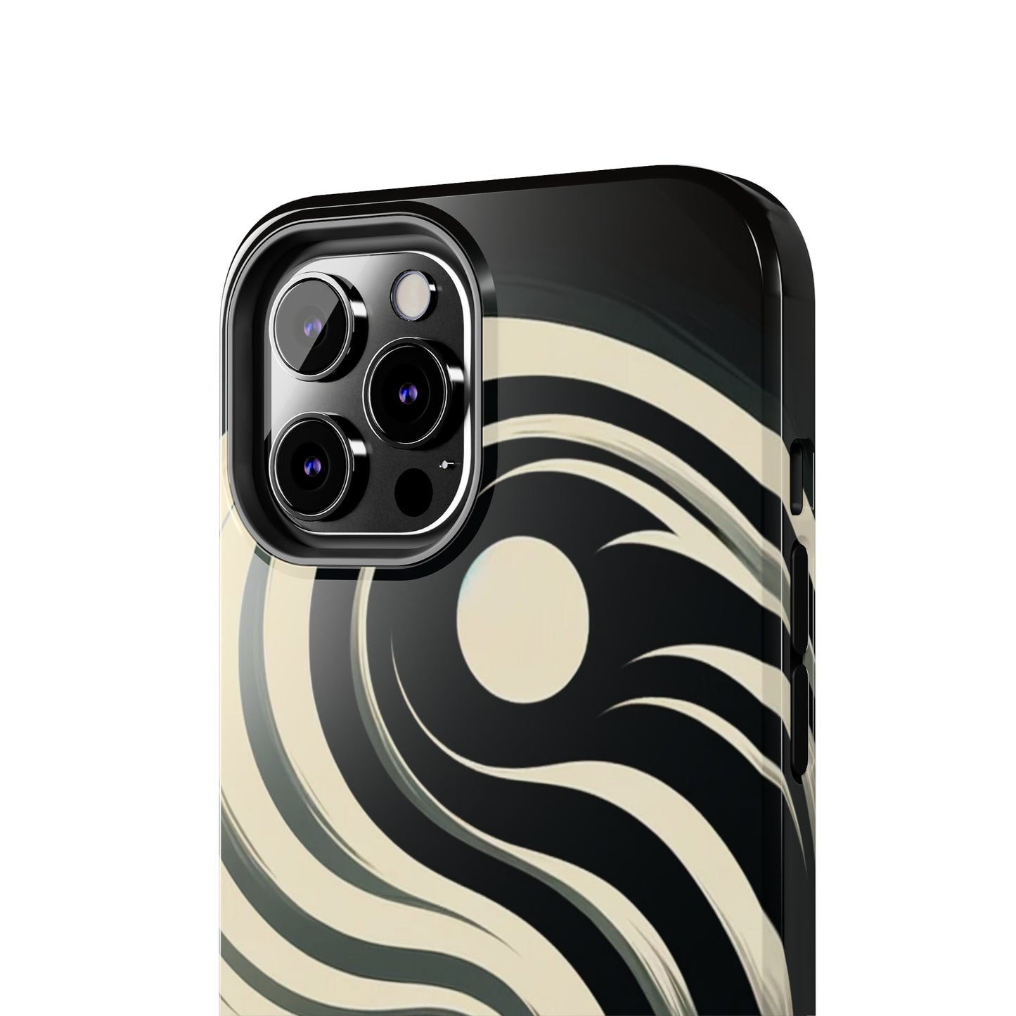 ToughDrop Apple iPhone Case Ft. Monotone Yin Yang