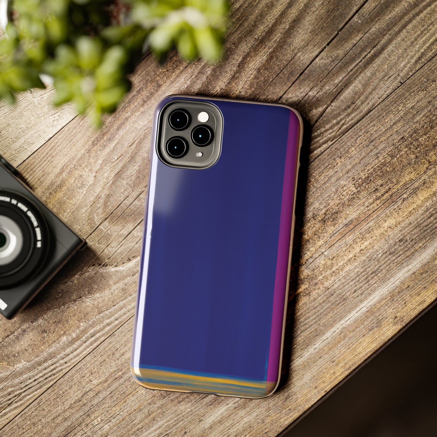 Strong Apple iPhone Case Ft. Minimal Framed Blue
