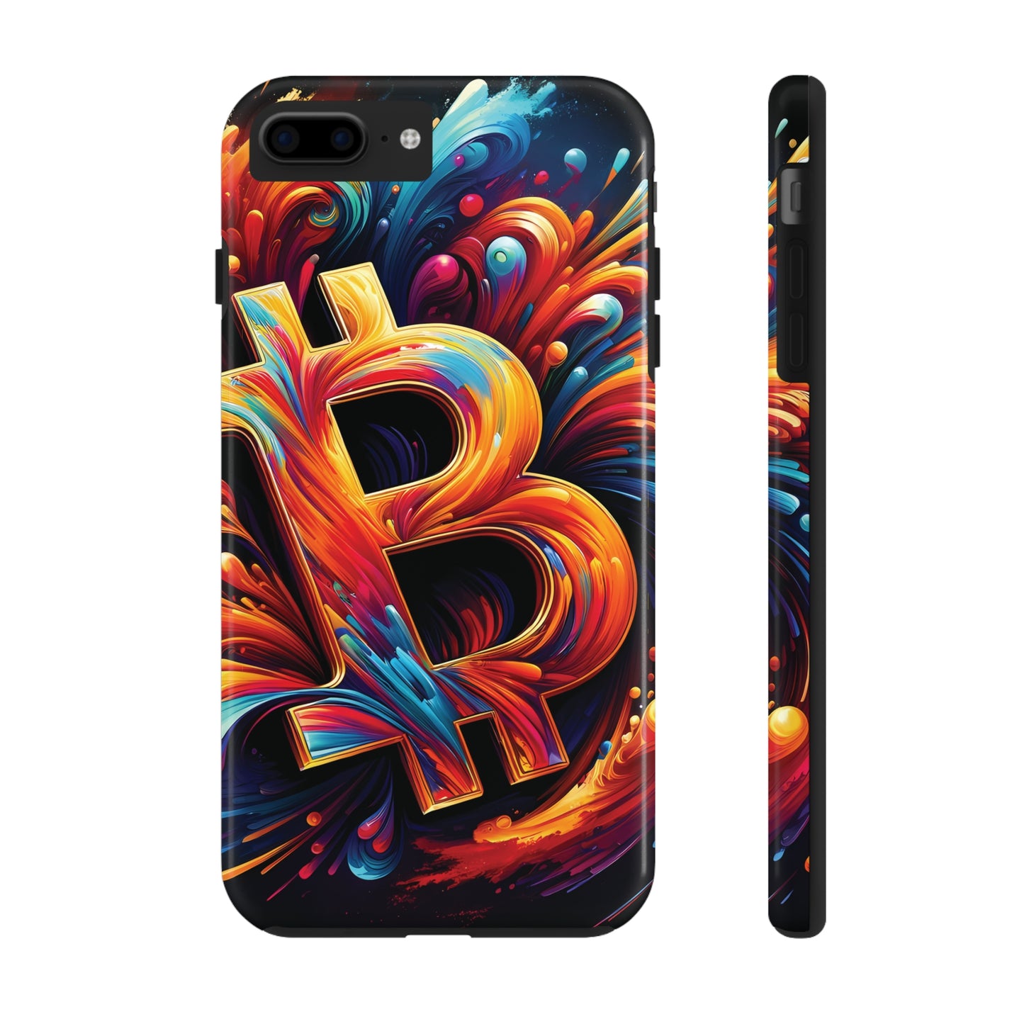 ToughDrop Apple iPhone Case Ft. Bitcoin Symbol Abstract