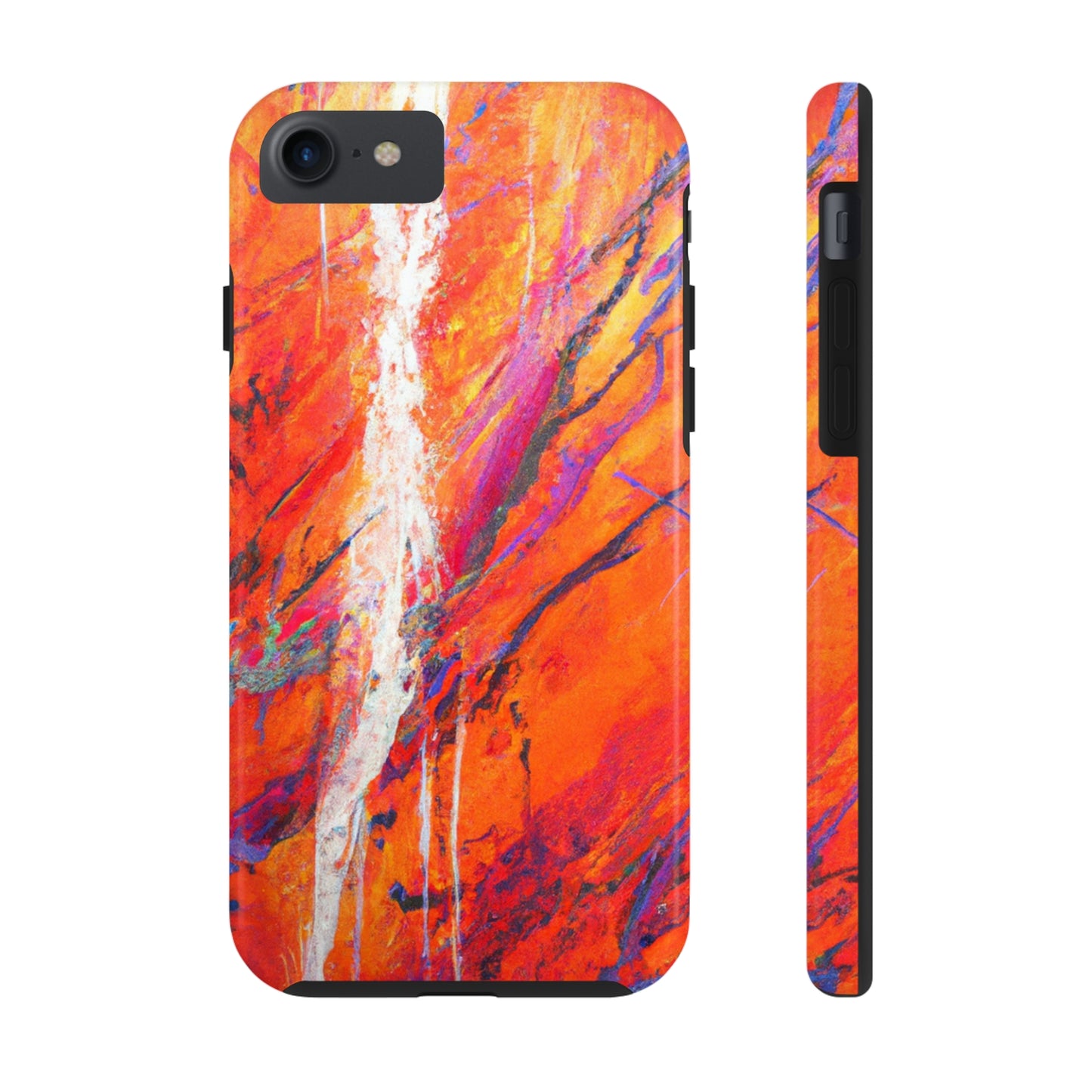 Tough Apple iPhone Cases Ft. Abstract Halloween Forest