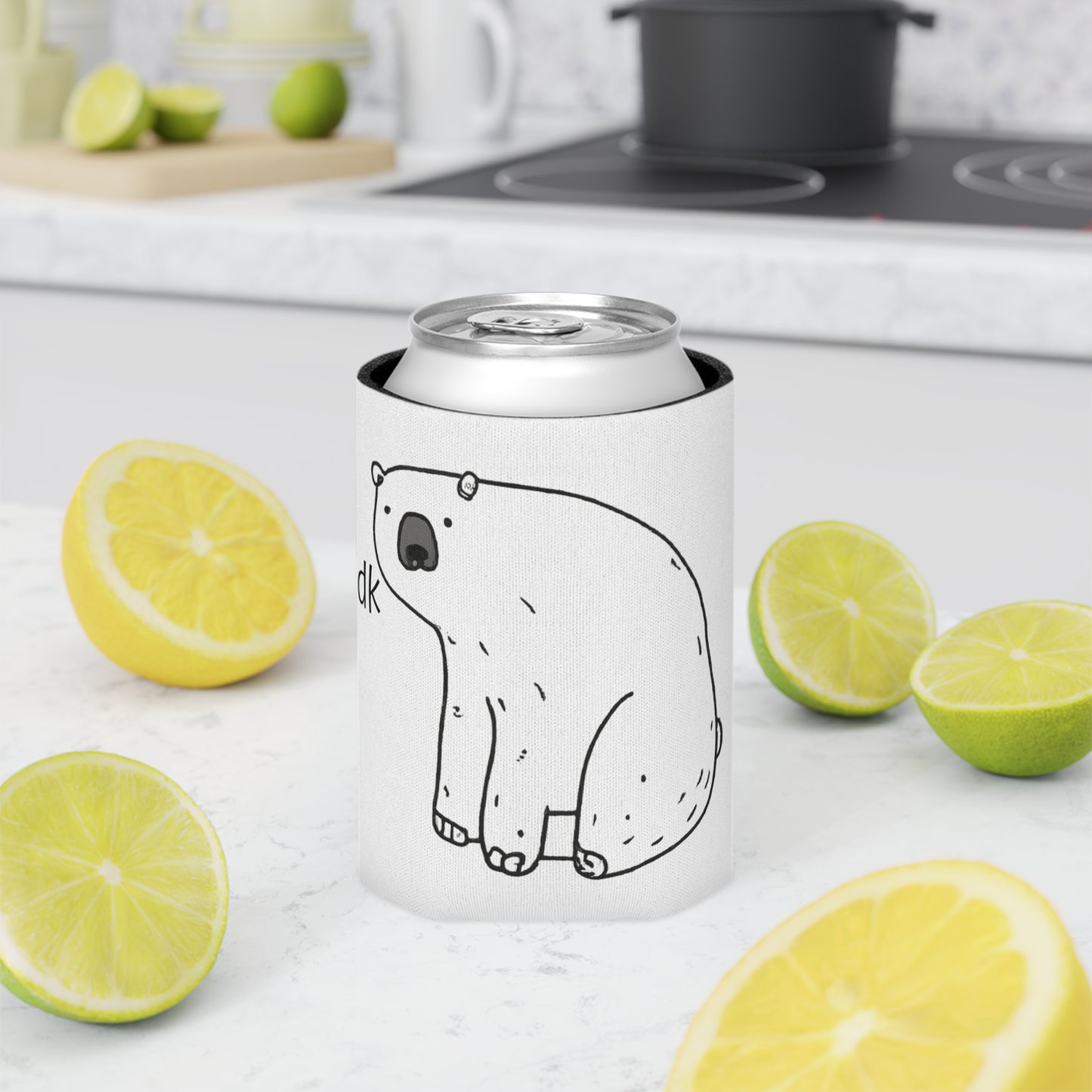 White Moodycub Can Holder Insulated Coozie