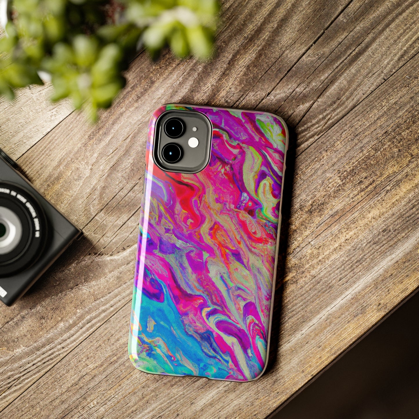 Tough Case-Mate iPhone Case Ft. Rainbow Waves