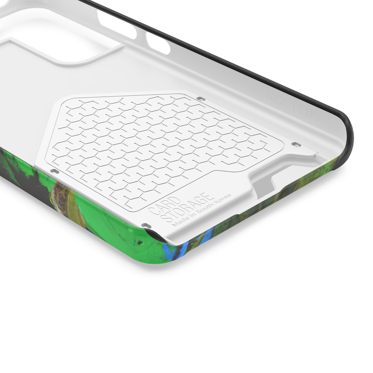 iPhone 13 and Samsung S21, S22 Cases with Card Holder Ft. Abstract River