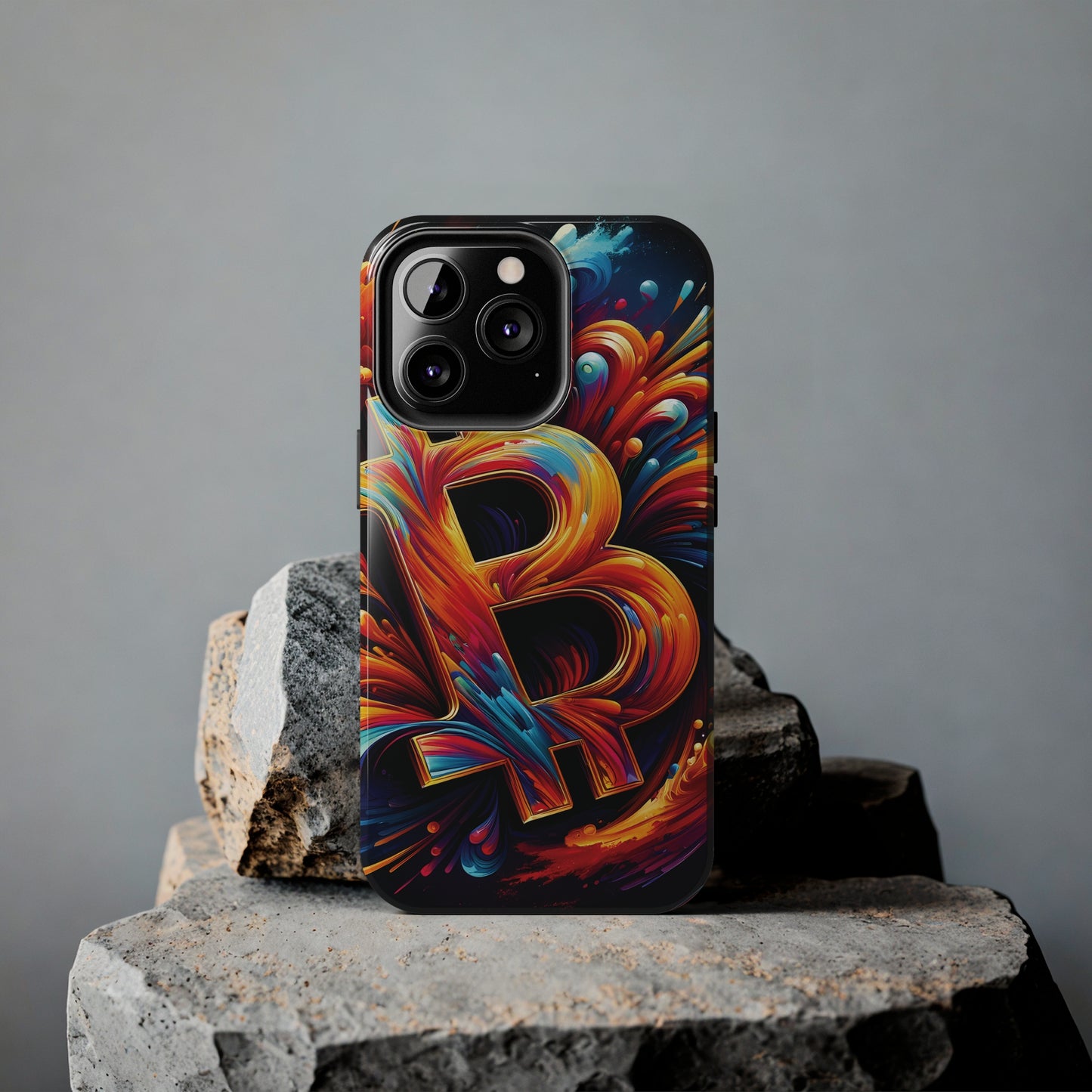 ToughDrop Apple iPhone Case Ft. Bitcoin Symbol Abstract