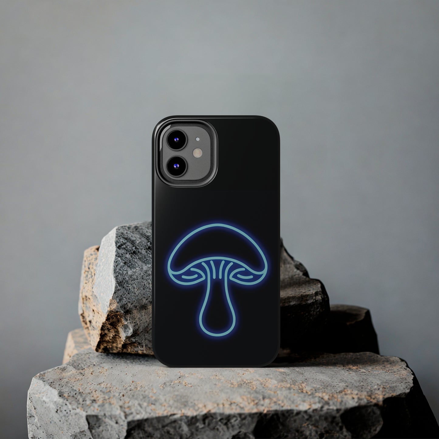 ToughDrop Apple iPhone Case Ft. Neon Blue Shroom