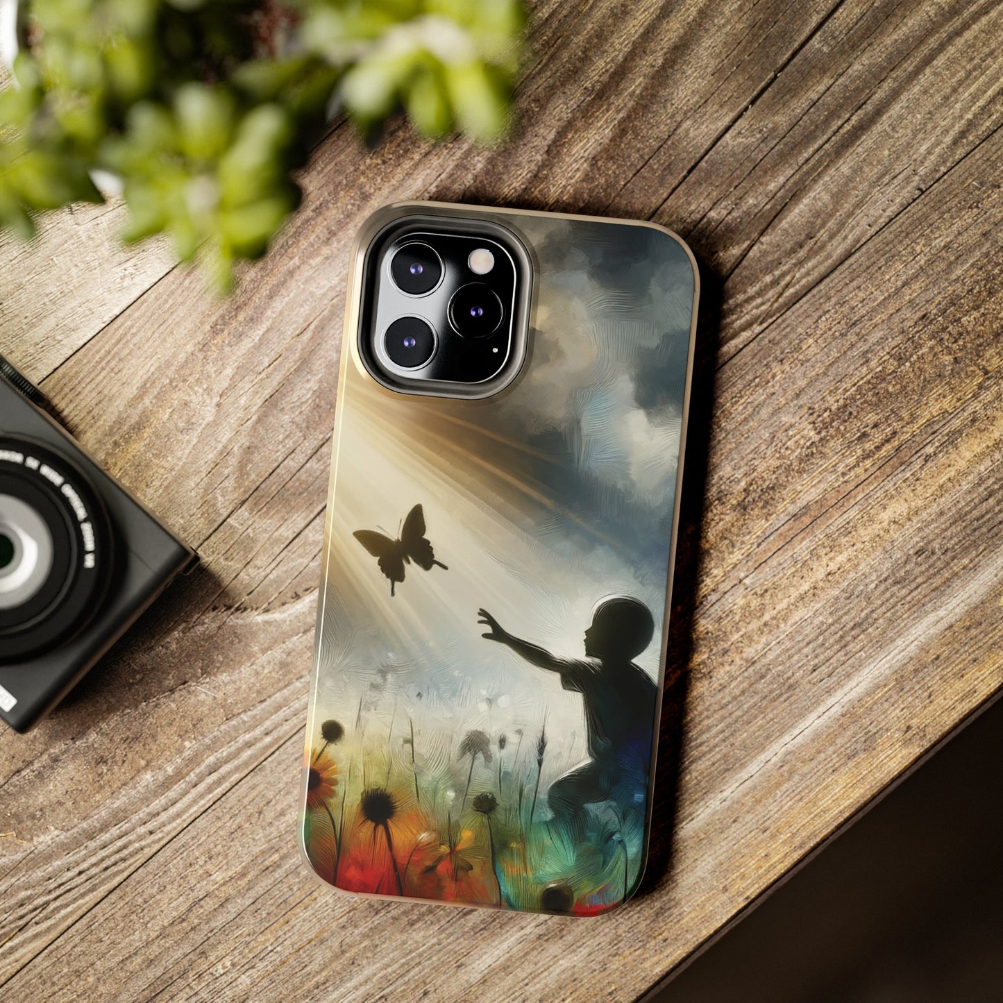 ToughDrop Apple iPhone Case Ft. Butterfly Shadow