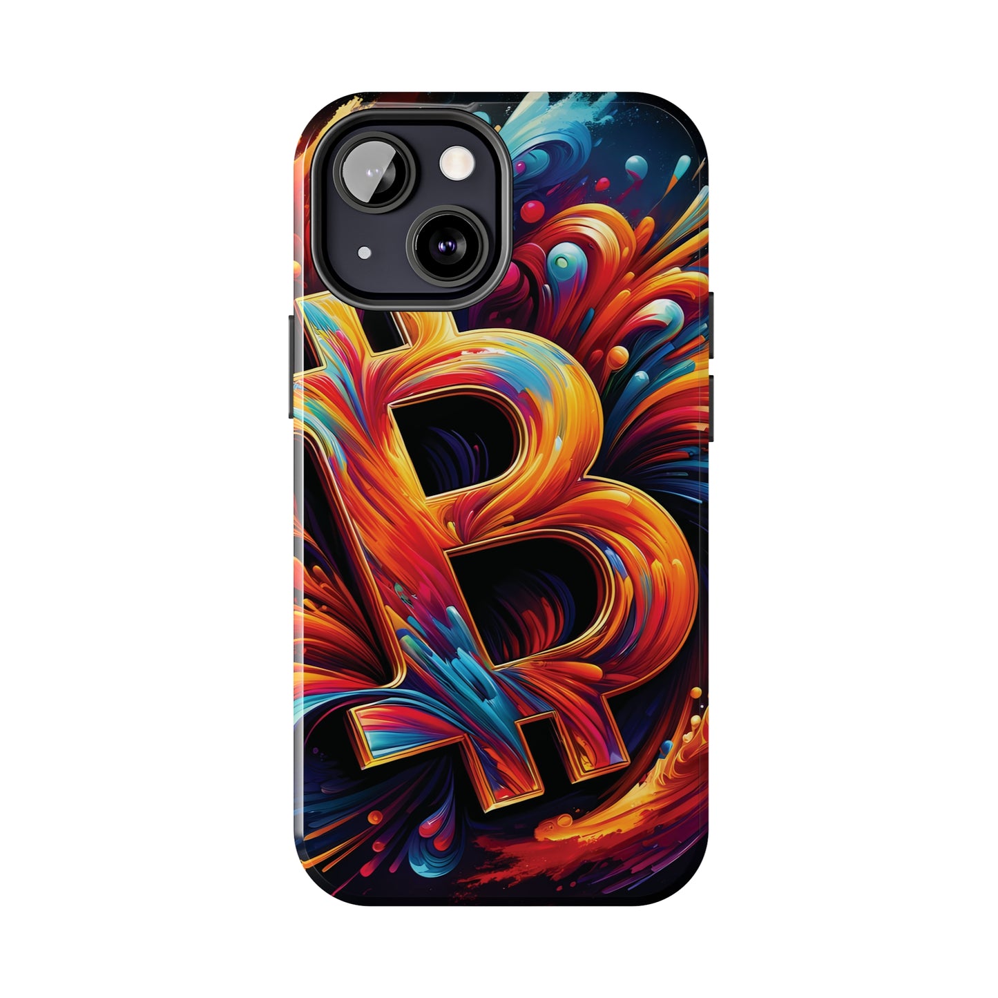 ToughDrop Apple iPhone Case Ft. Bitcoin Symbol Abstract