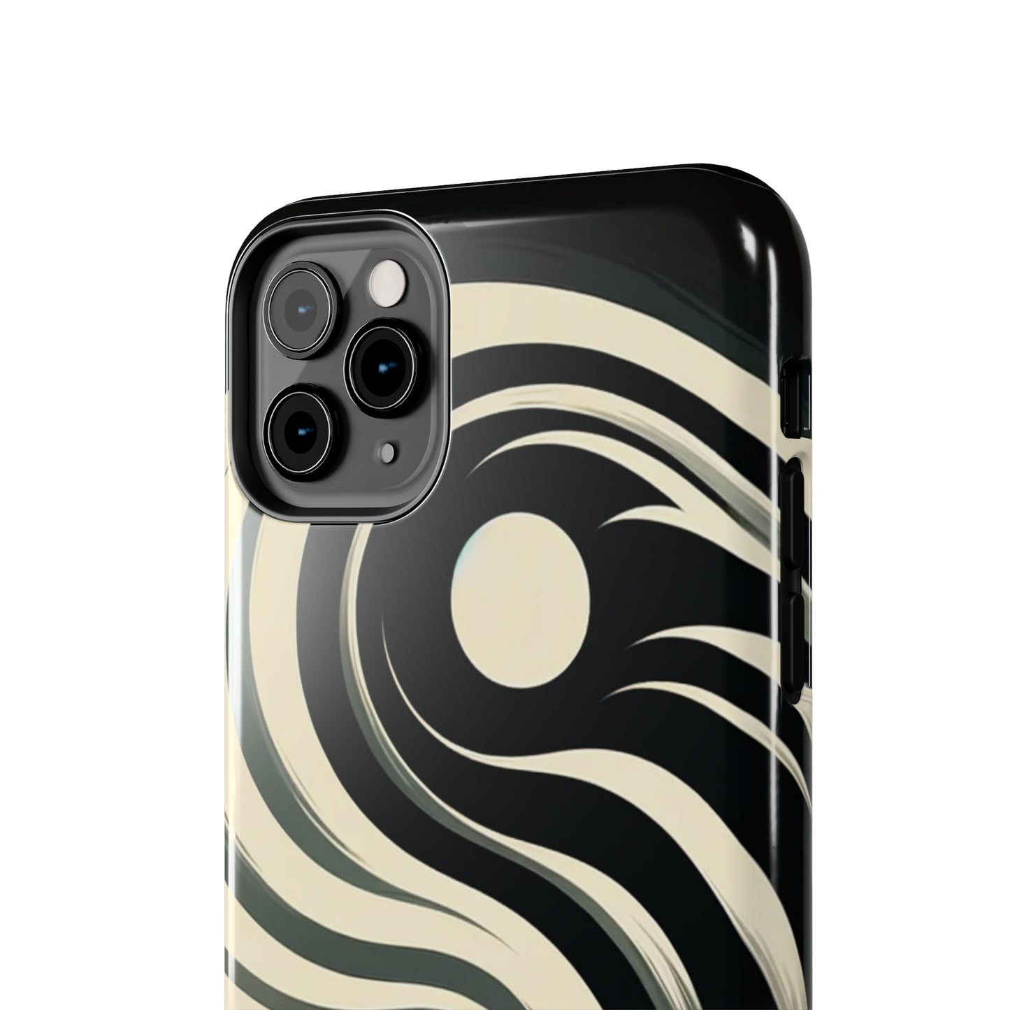 ToughDrop Apple iPhone Case Ft. Monotone Yin Yang