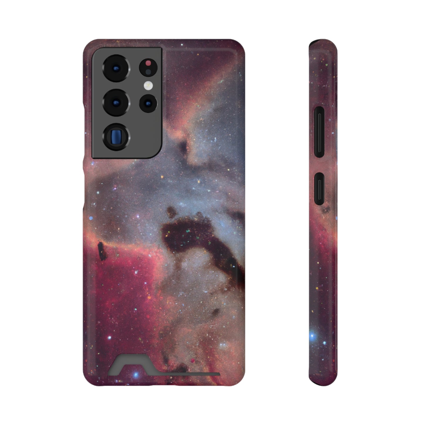 iPhone 13 and Samsung S21, S22 Cases with Card Holder Ft. Nebula