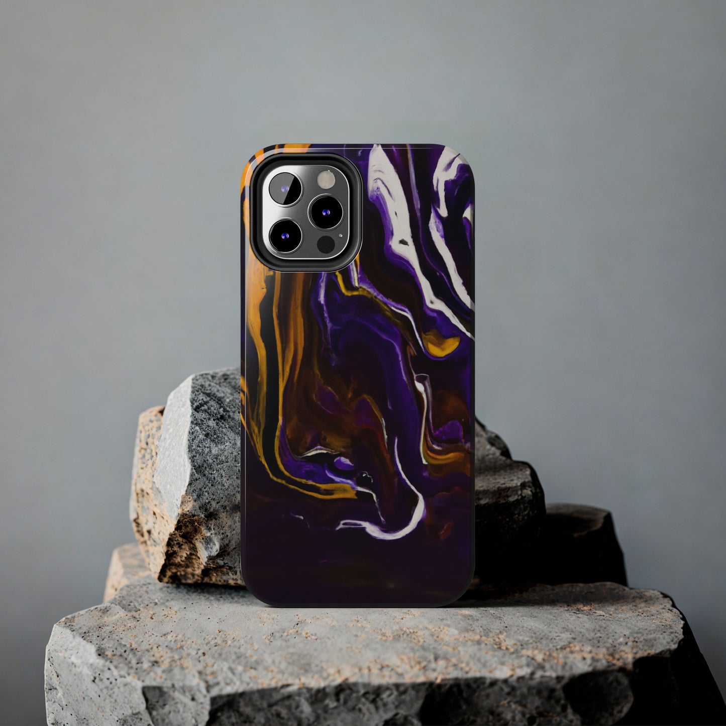 Tough Case-Mate iPhone Case Ft. Purple Tiger Stripes