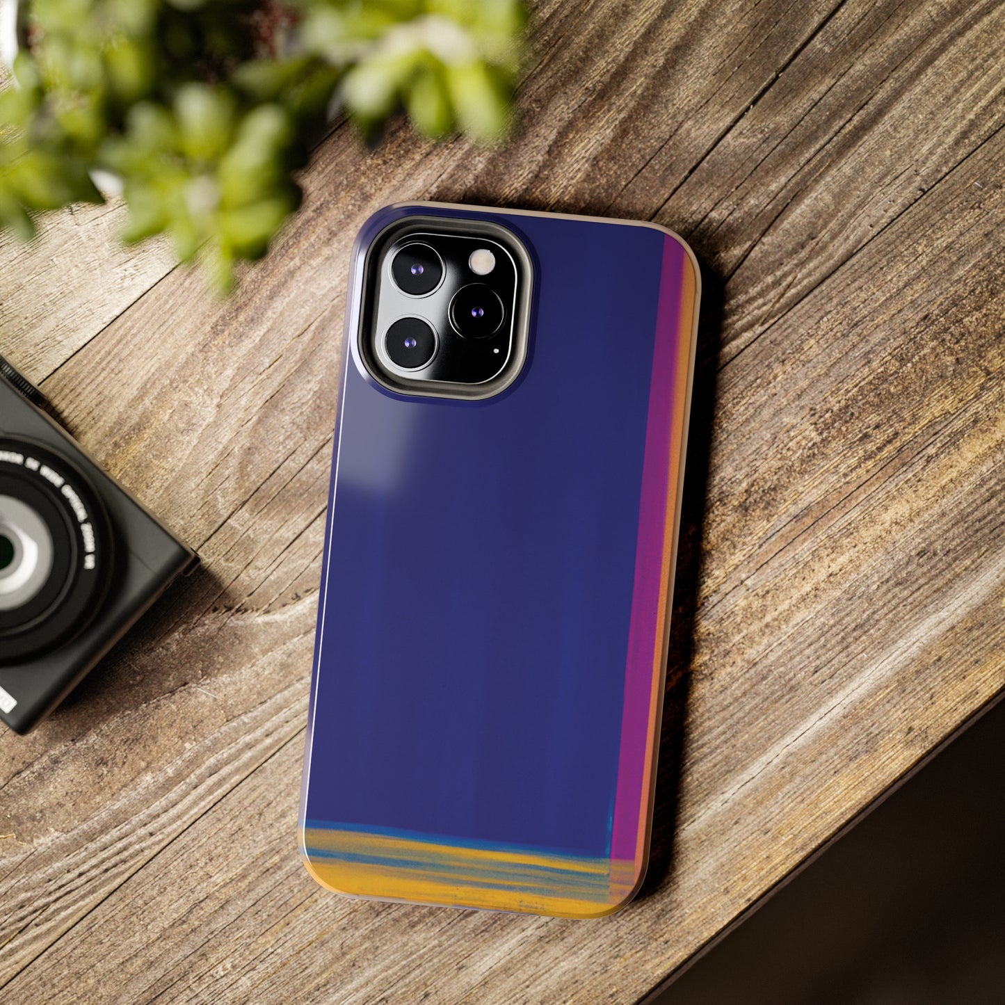 Strong Apple iPhone Case Ft. Minimal Framed Blue