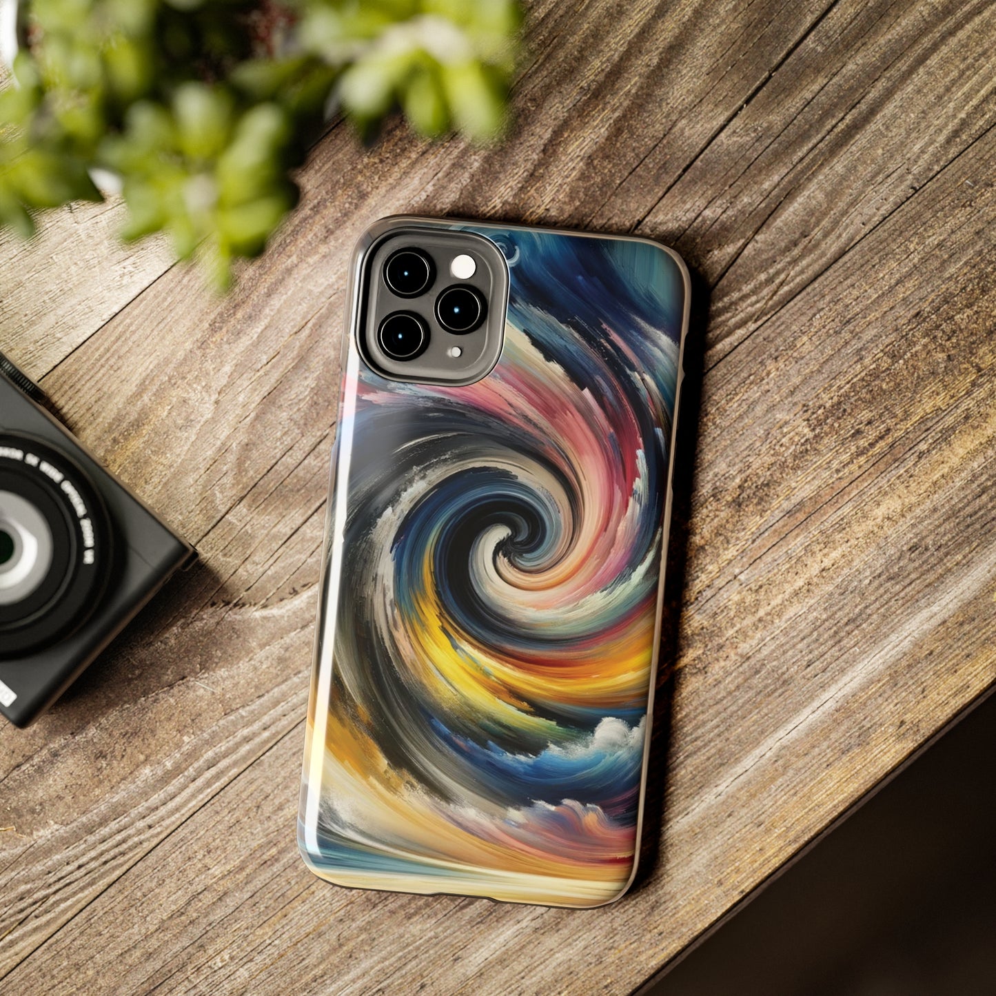 ToughDrop Apple iPhone Case Ft. Swirled Brush