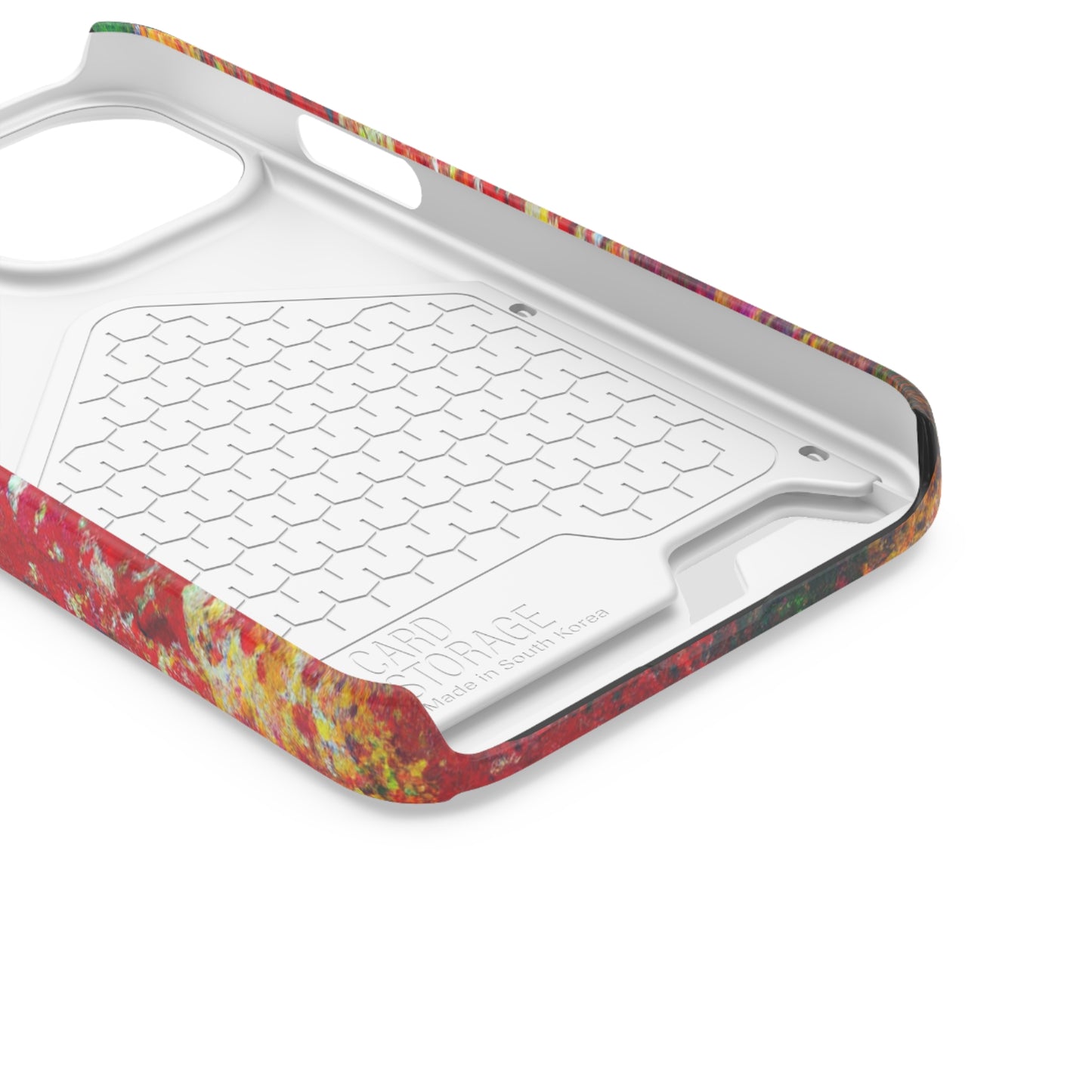 iPhone 13 and Samsung S21, S22 Cases with Card Holder Ft. Detailed Splats