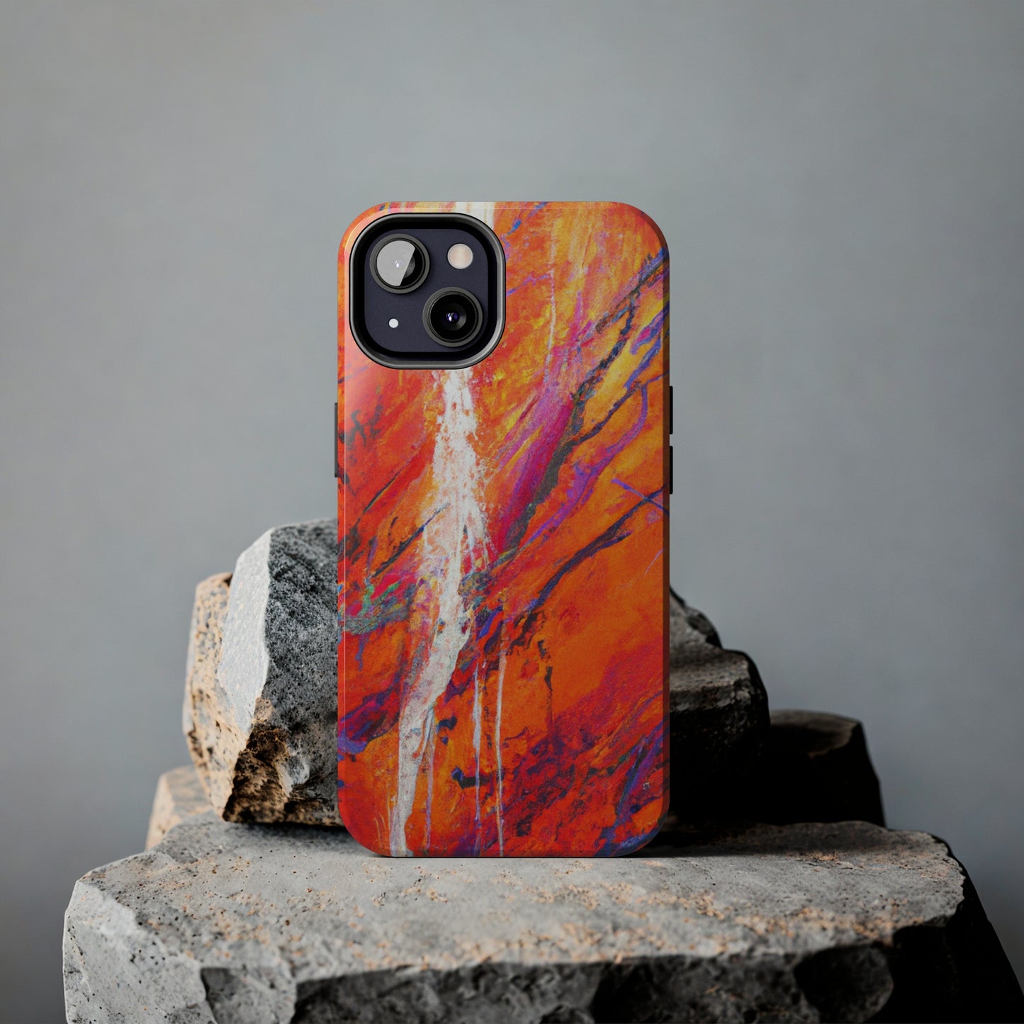 Tough Apple iPhone Cases Ft. Abstract Halloween Forest