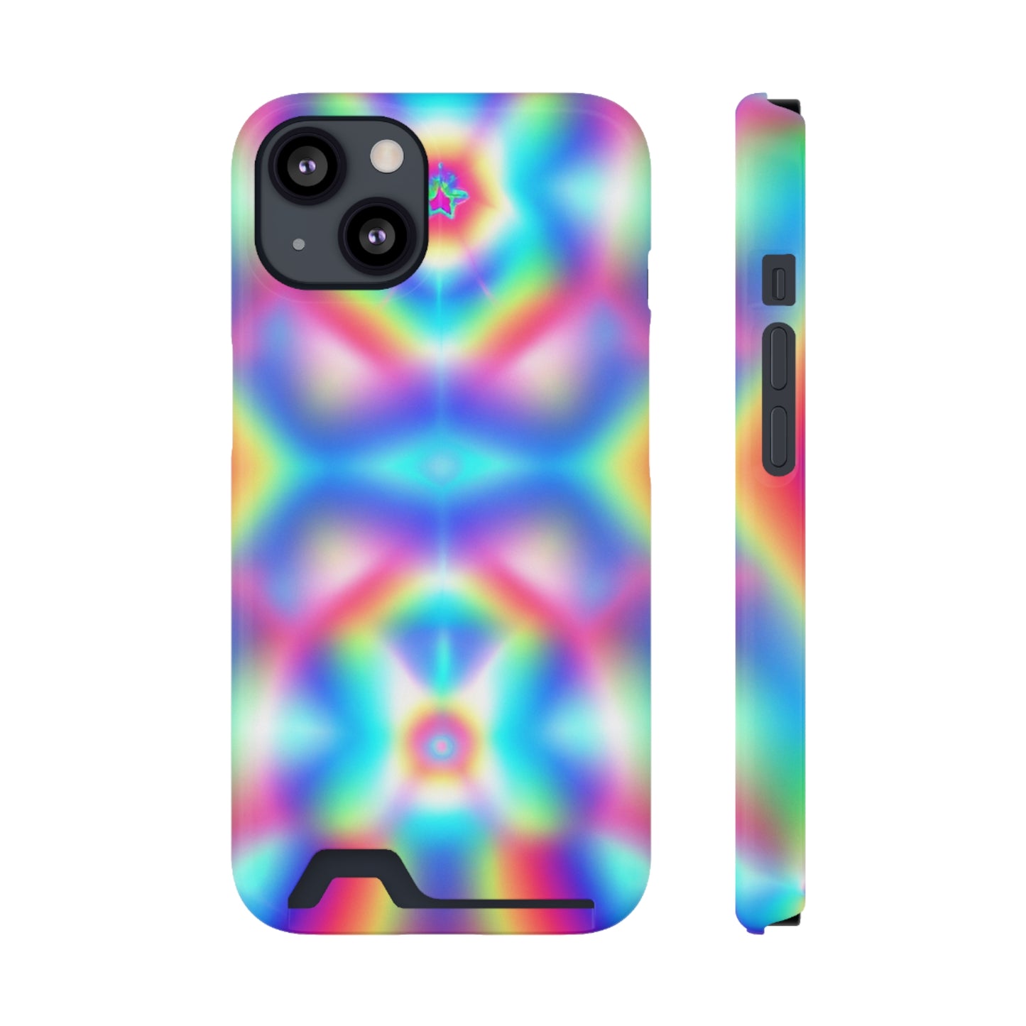 iPhone 13 and Samsung S21, S22 Cases with Card Holder Ft. Light Crystal