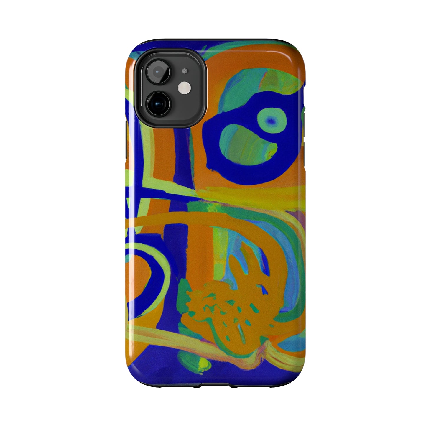 Tough Case-Mate iPhone Case Ft. Blue Orange Curves