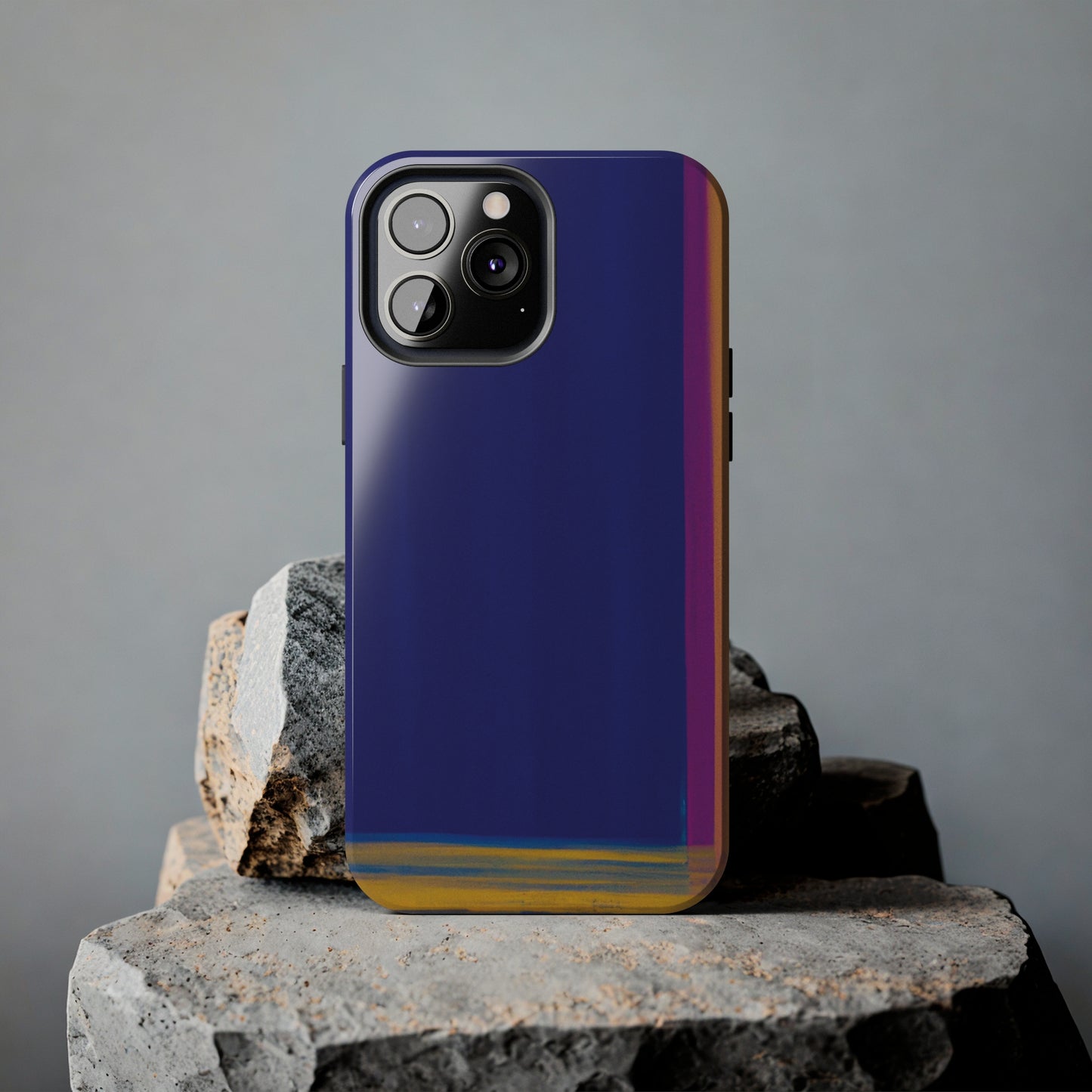 Strong Apple iPhone Case Ft. Minimal Framed Blue