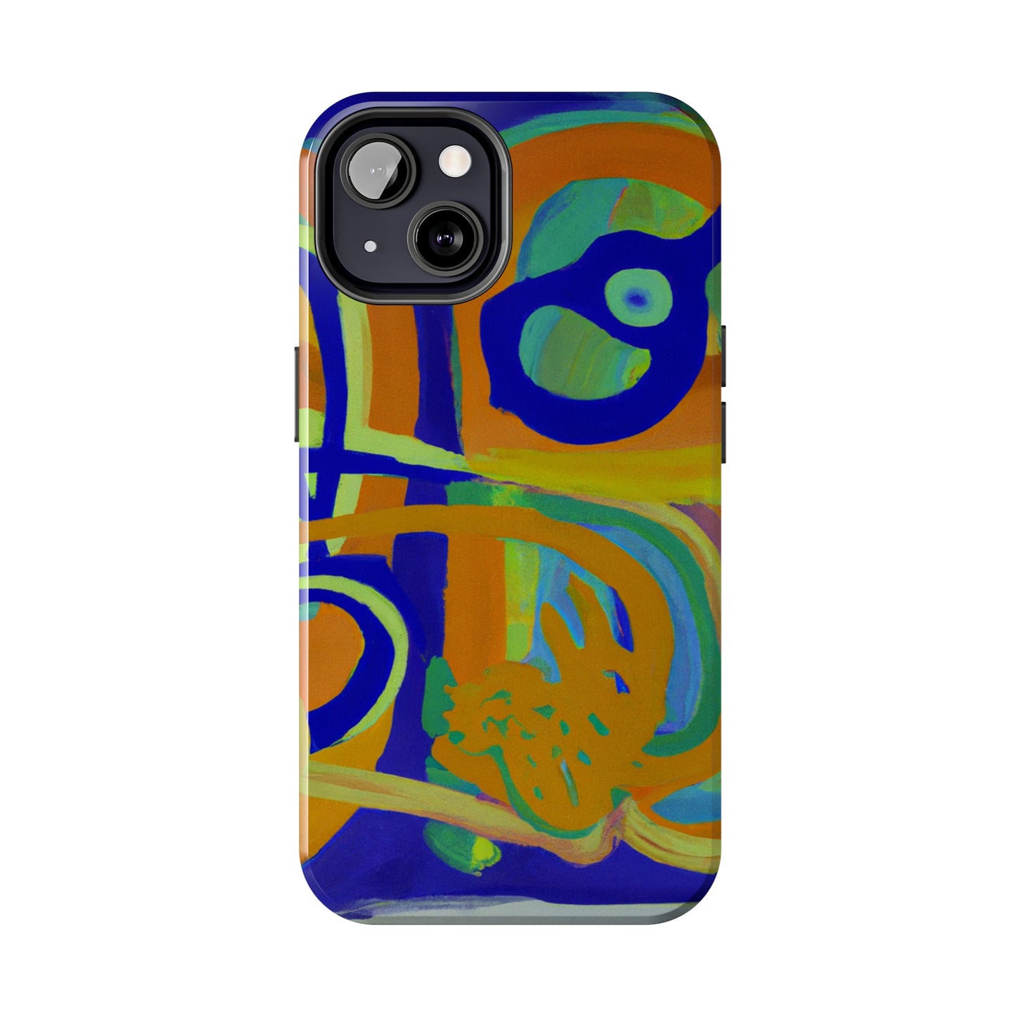Tough Case-Mate iPhone Case Ft. Blue Orange Curves