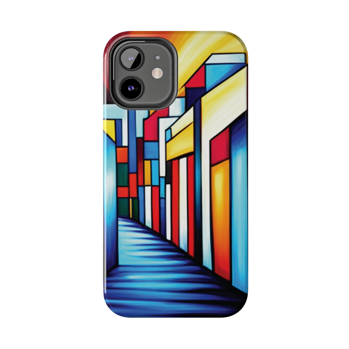 ToughDrop Apple iPhone Case Ft. Colorful Geometric Abstract Art