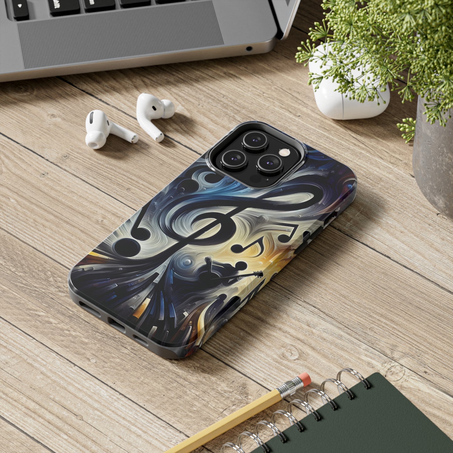 ToughDrop Apple iPhone Case Ft. Musical Abstraction