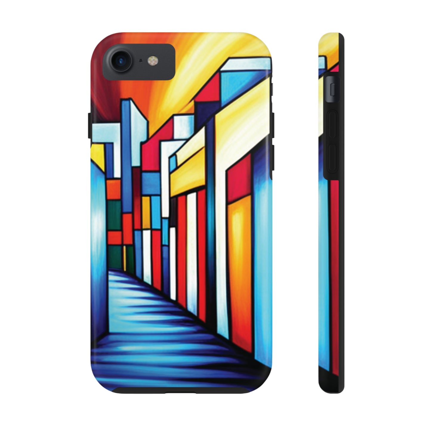 ToughDrop Apple iPhone Case Ft. Colorful Geometric Abstract Art