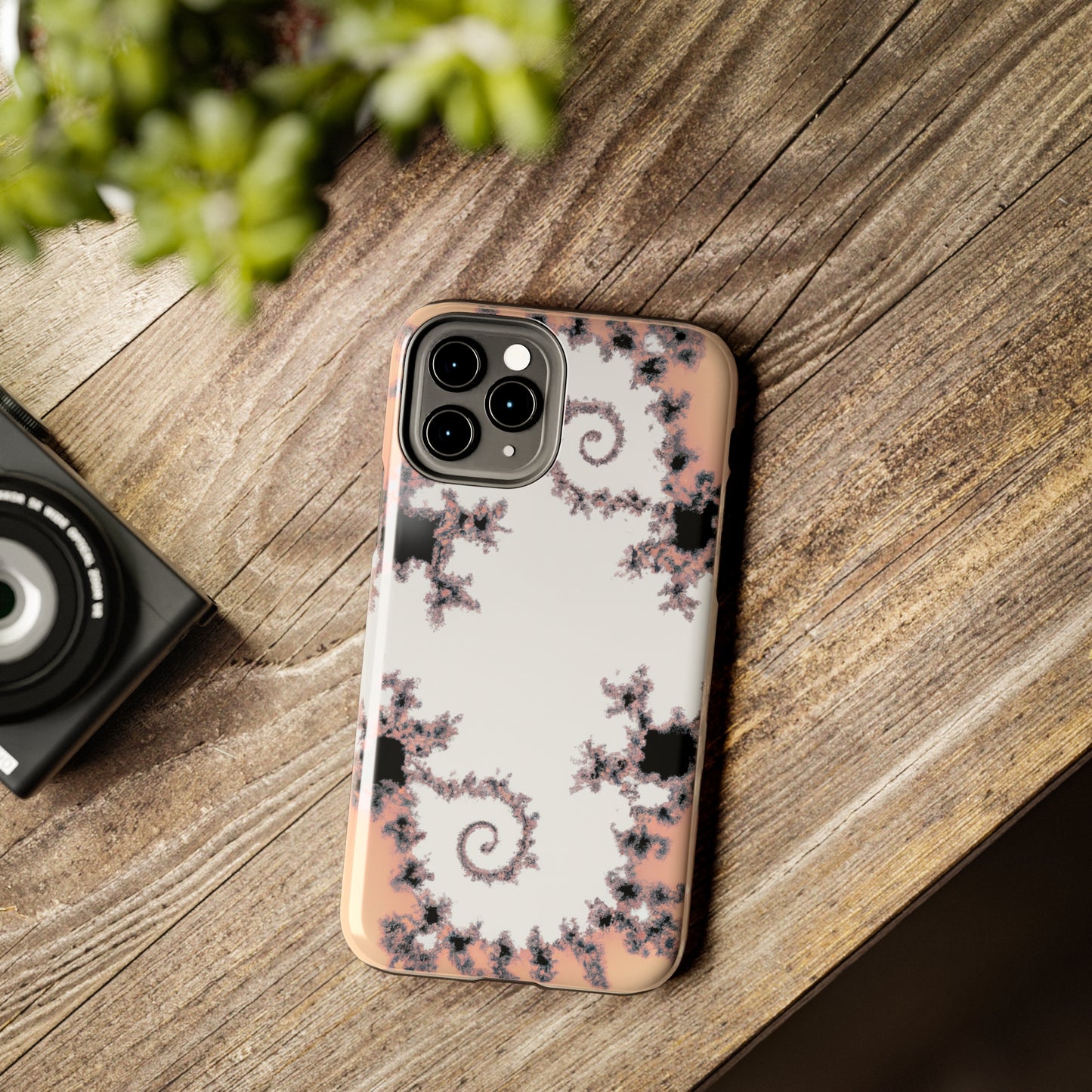 Tough Case-Mate iPhone Case Ft. Wood Fractal