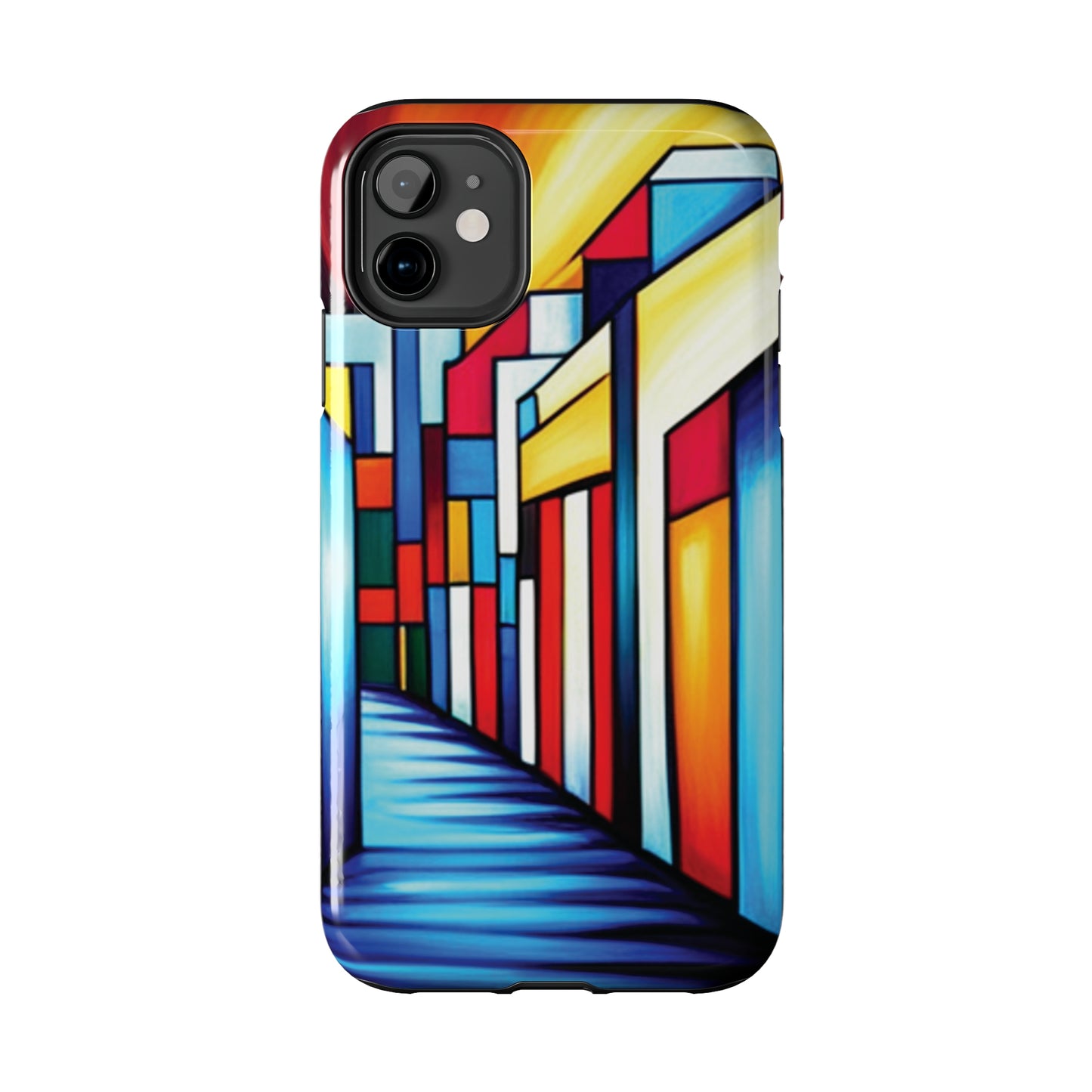 ToughDrop Apple iPhone Case Ft. Colorful Geometric Abstract Art