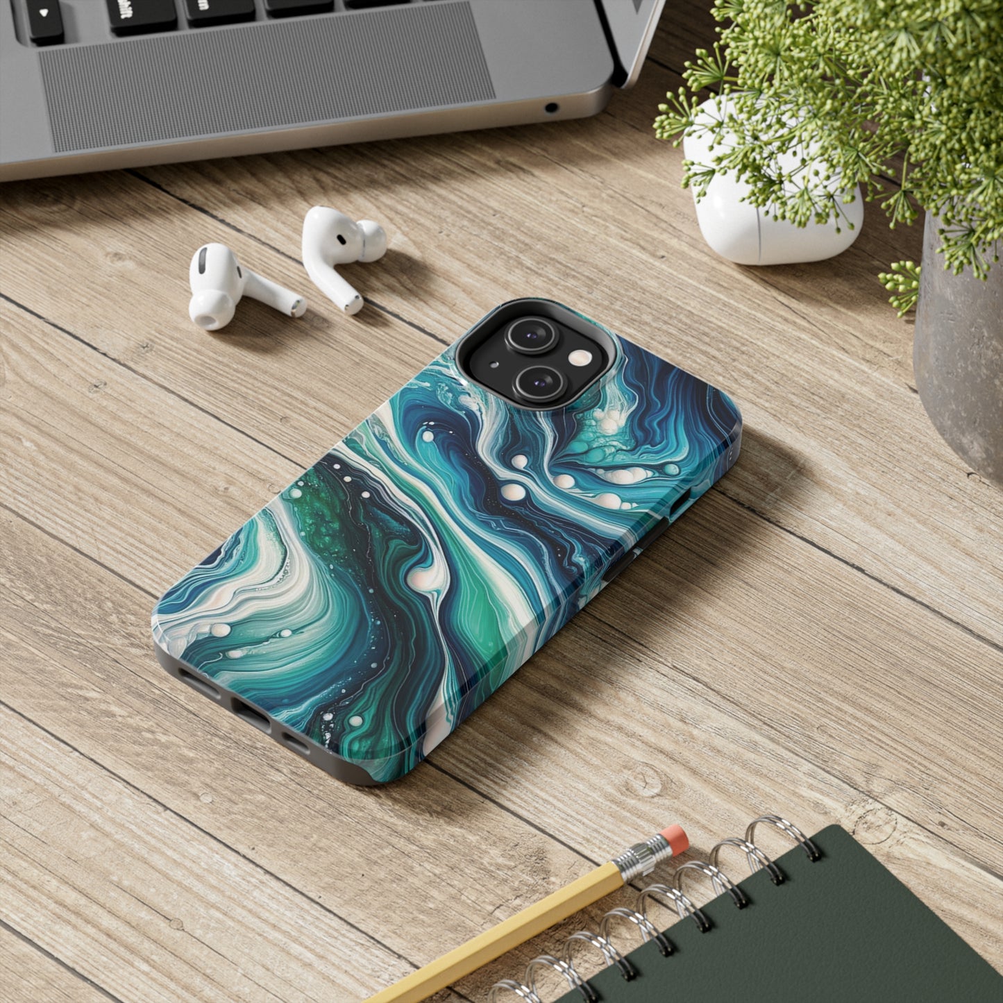 ToughDrop Apple iPhone Case Ft. Liquid Blue