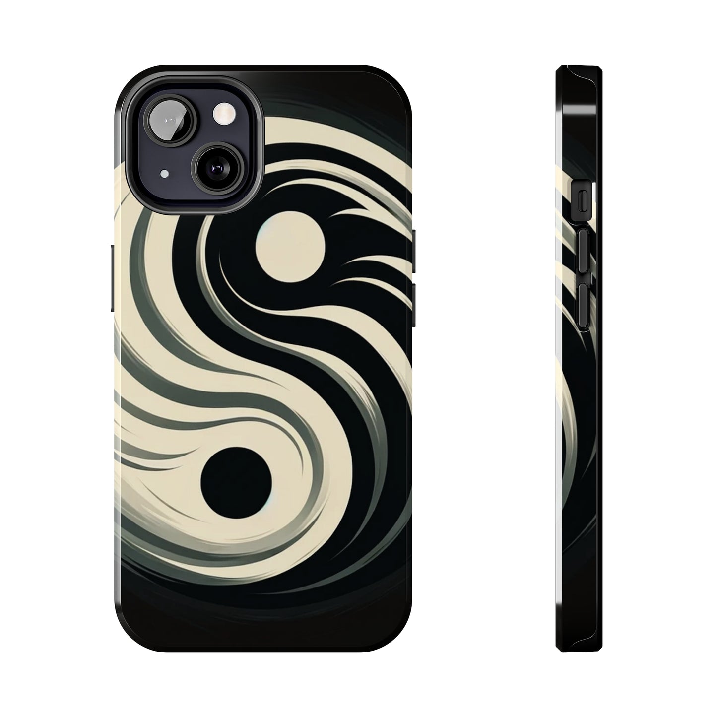 ToughDrop Apple iPhone Case Ft. Monotone Yin Yang