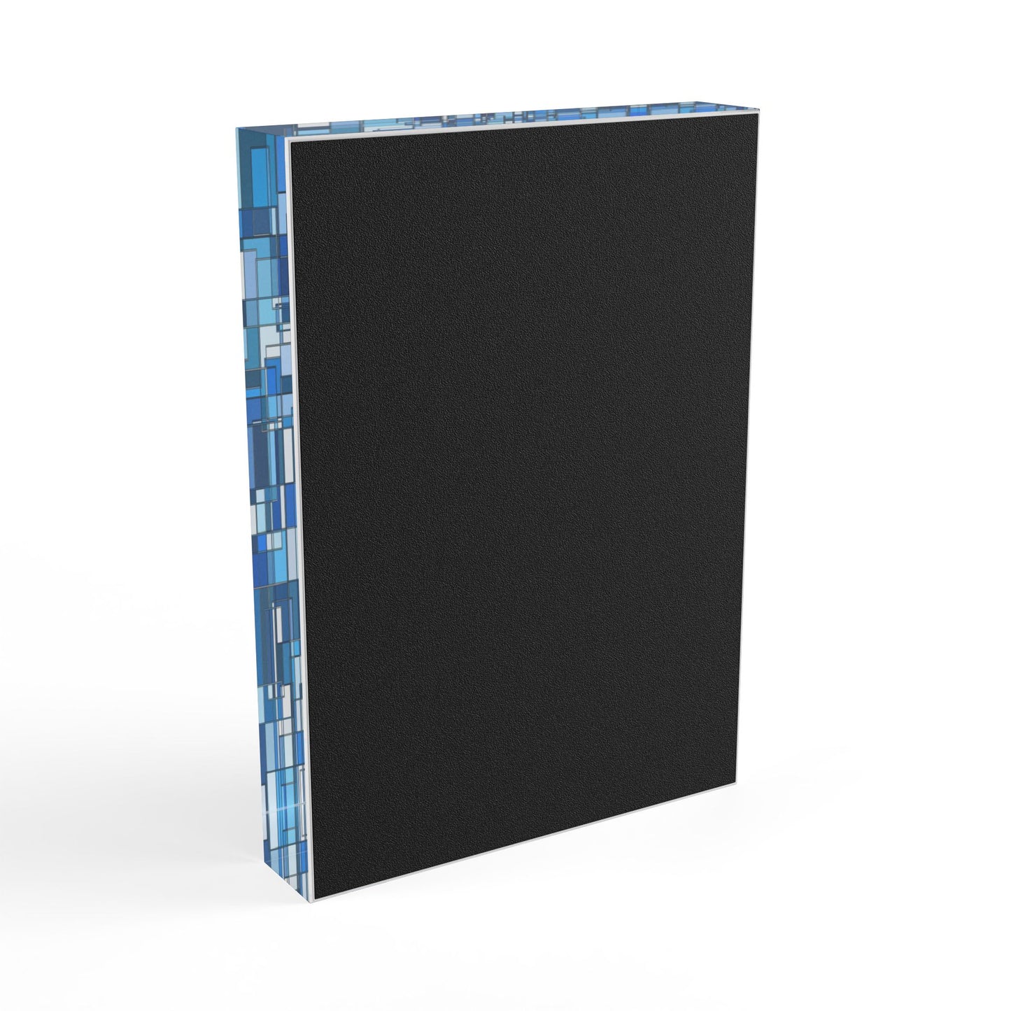Geometric Blue Acrylic Photo Block
