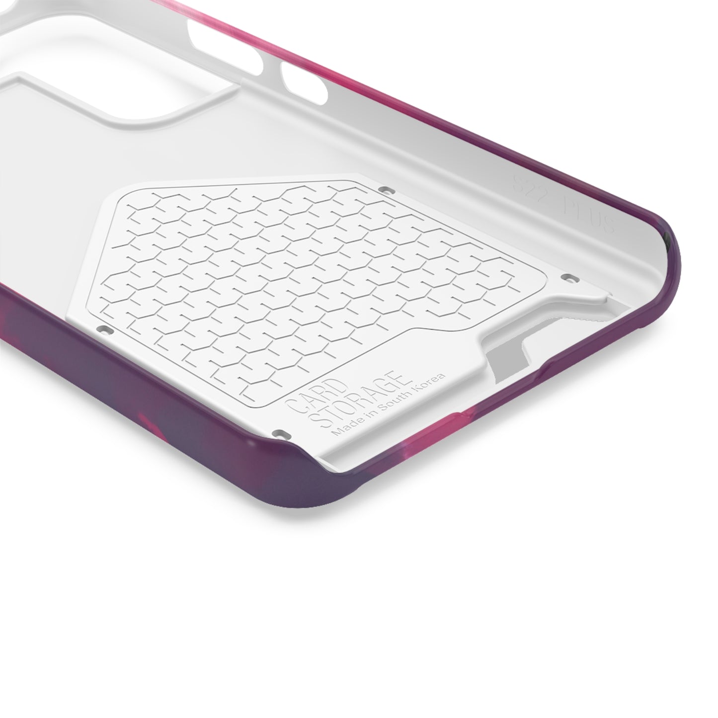 iPhone 13 and Samsung S21, S22 Cases with Card Holder Ft. Abstract Pink Sky