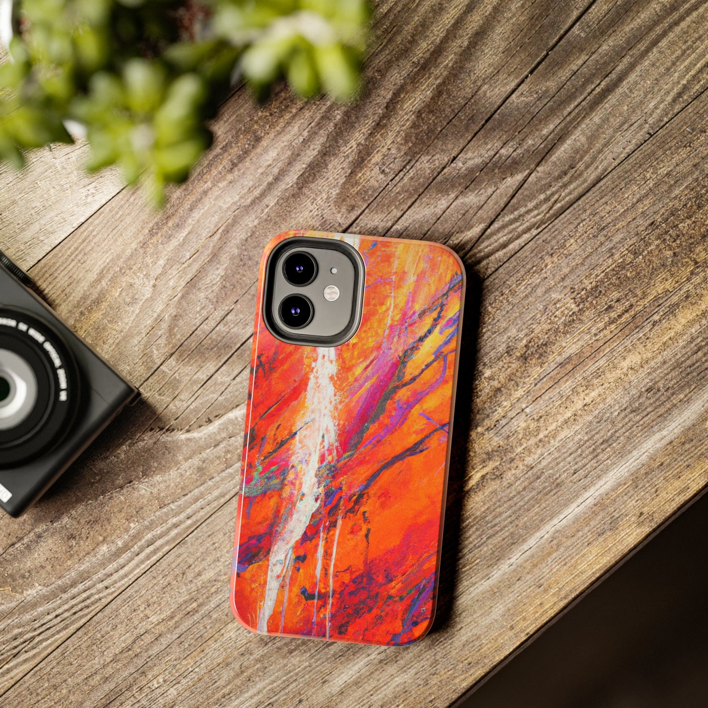 Tough Apple iPhone Cases Ft. Abstract Halloween Forest