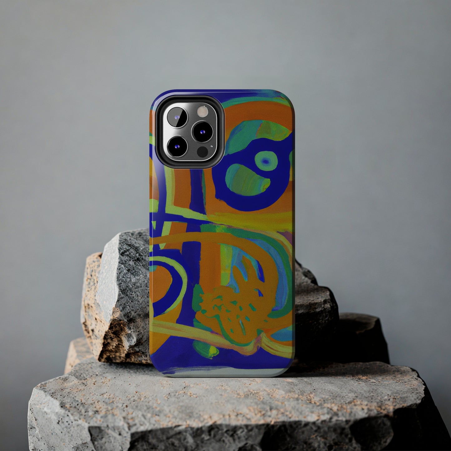 Tough Case-Mate iPhone Case Ft. Blue Orange Curves