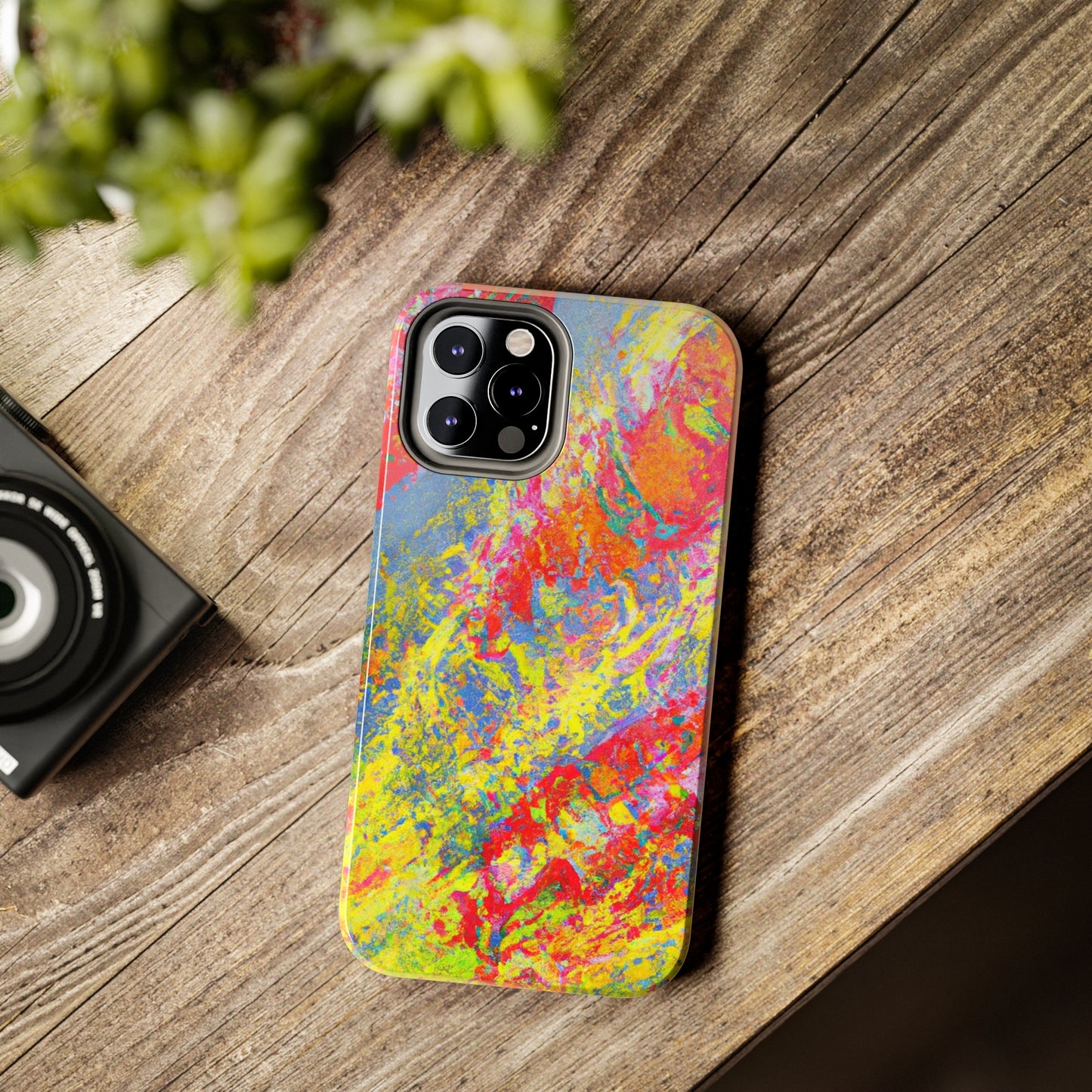 Tough Apple iPhone Cases Ft. Abstract Strawberry Banana