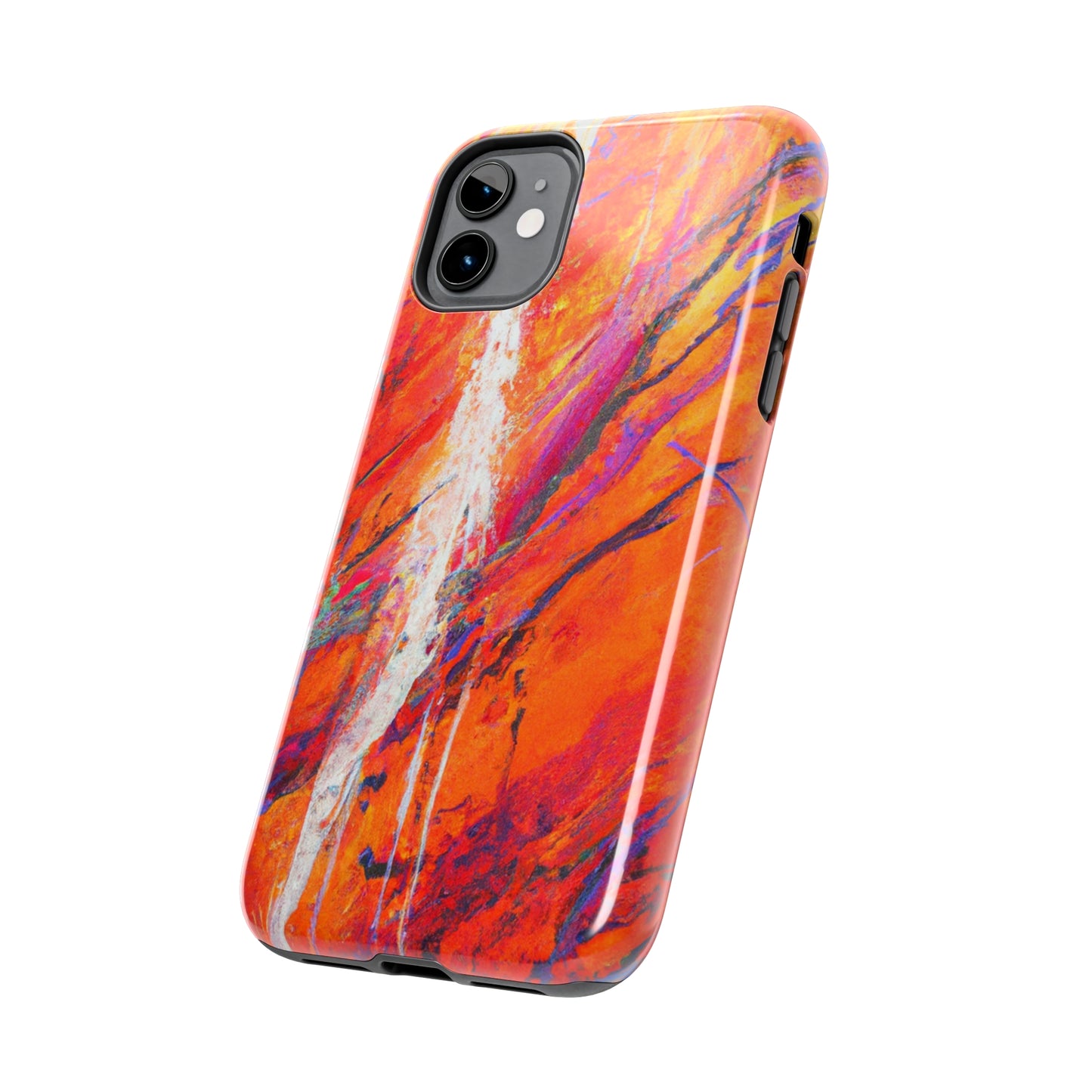 Tough Apple iPhone Cases Ft. Abstract Halloween Forest