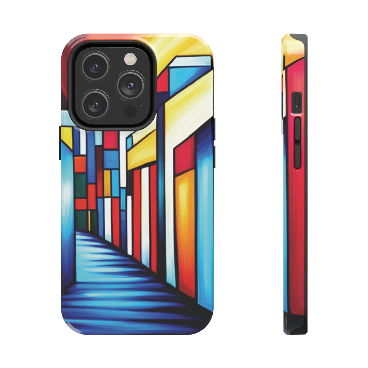 ToughDrop Apple iPhone Case Ft. Colorful Geometric Abstract Art