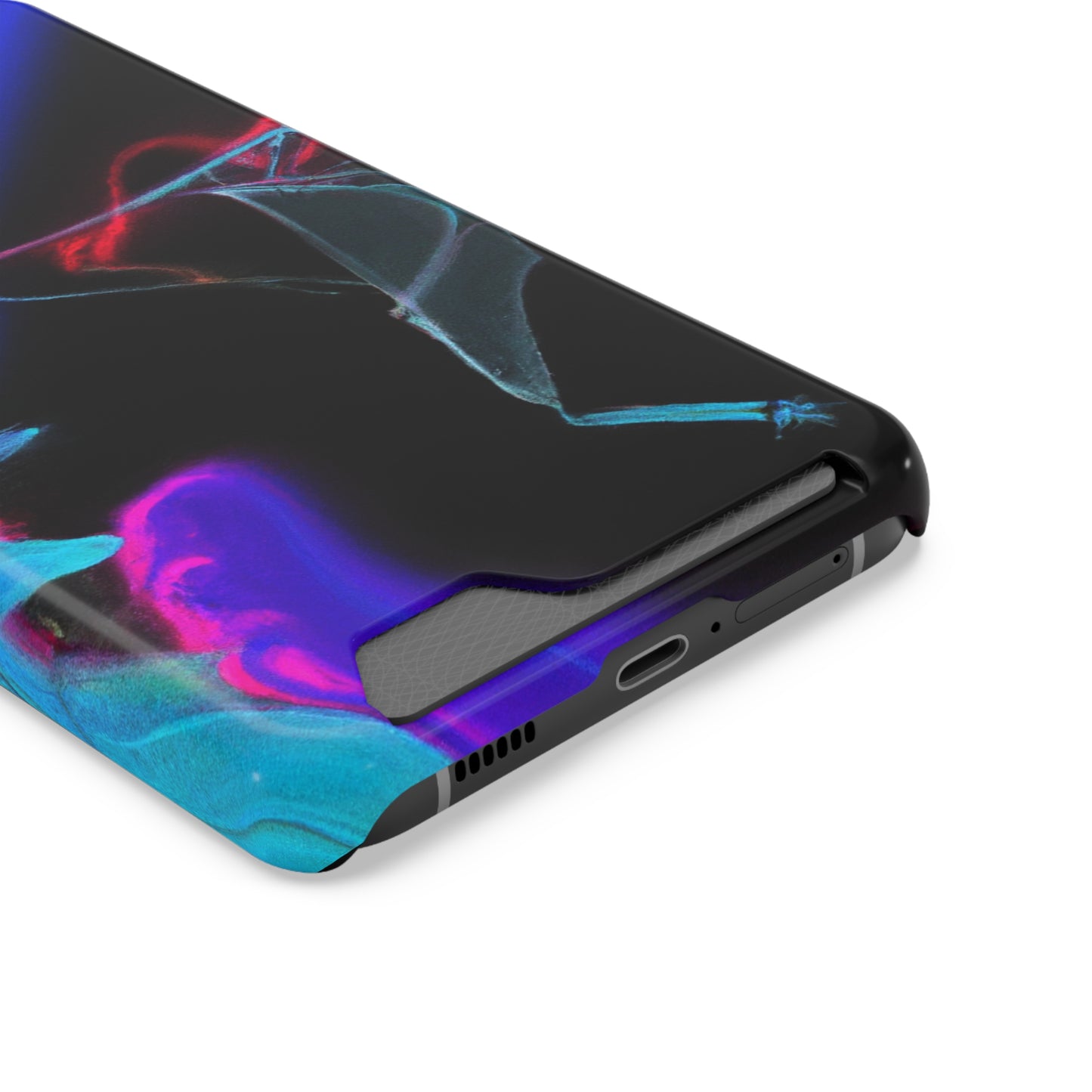 iPhone 13 and Samsung S21, S22 Cases with Card Holder Ft. Abstract Nova