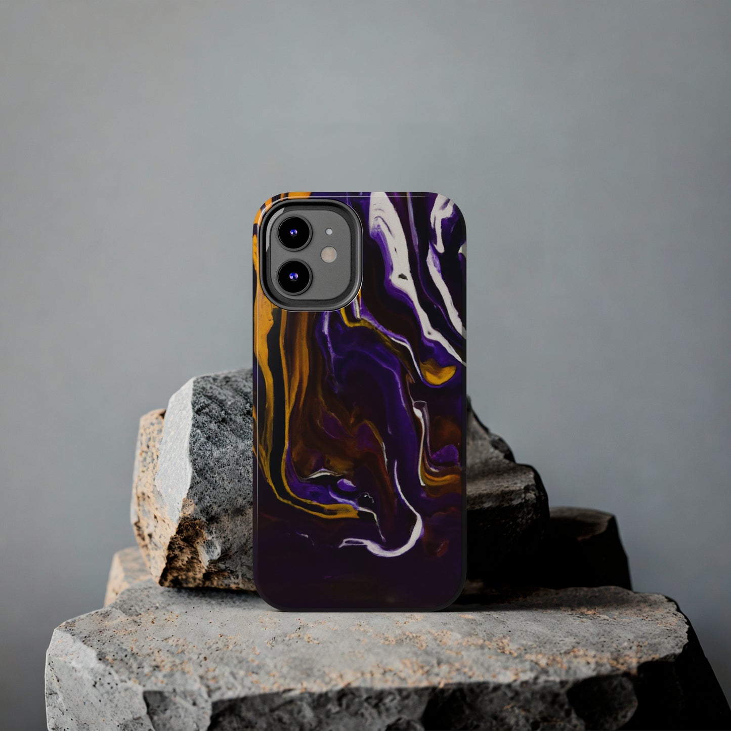 Tough Case-Mate iPhone Case Ft. Purple Tiger Stripes