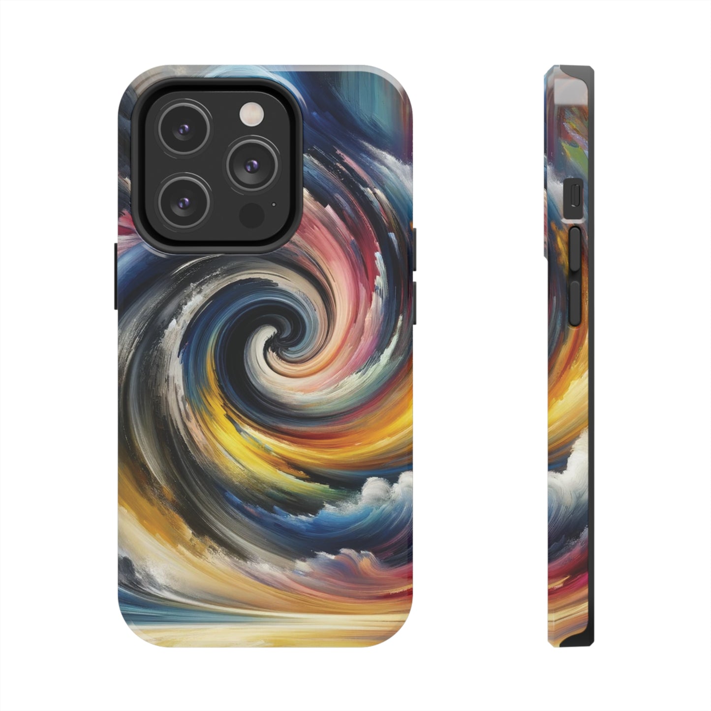 ToughDrop Apple iPhone Case Ft. Swirled Brush