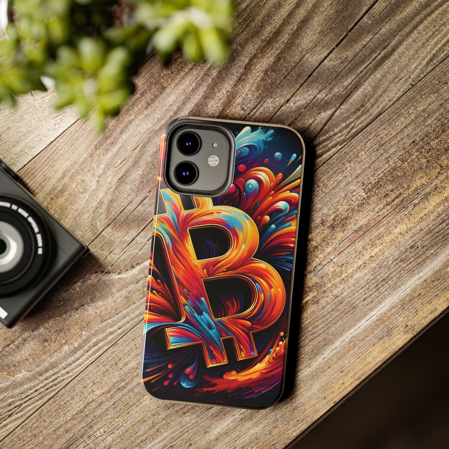 ToughDrop Apple iPhone Case Ft. Bitcoin Symbol Abstract