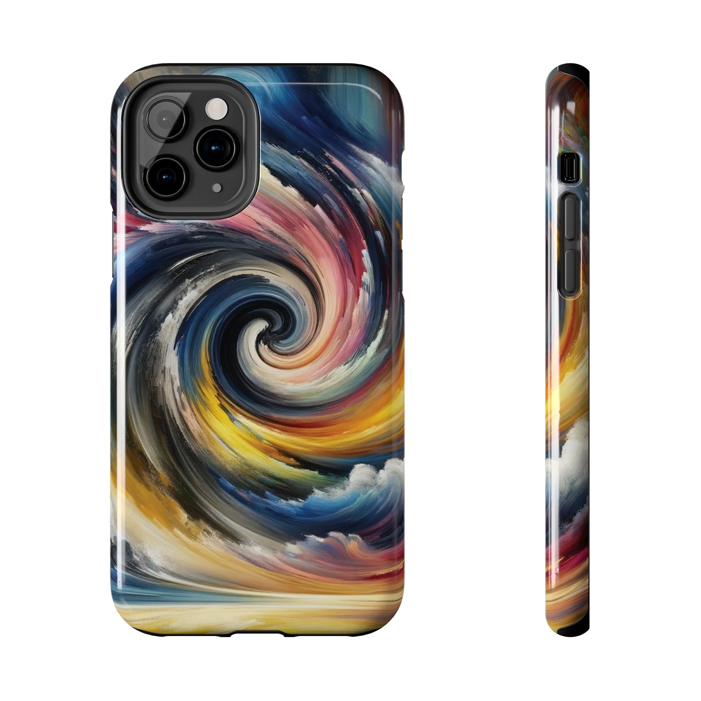 ToughDrop Apple iPhone Case Ft. Swirled Brush