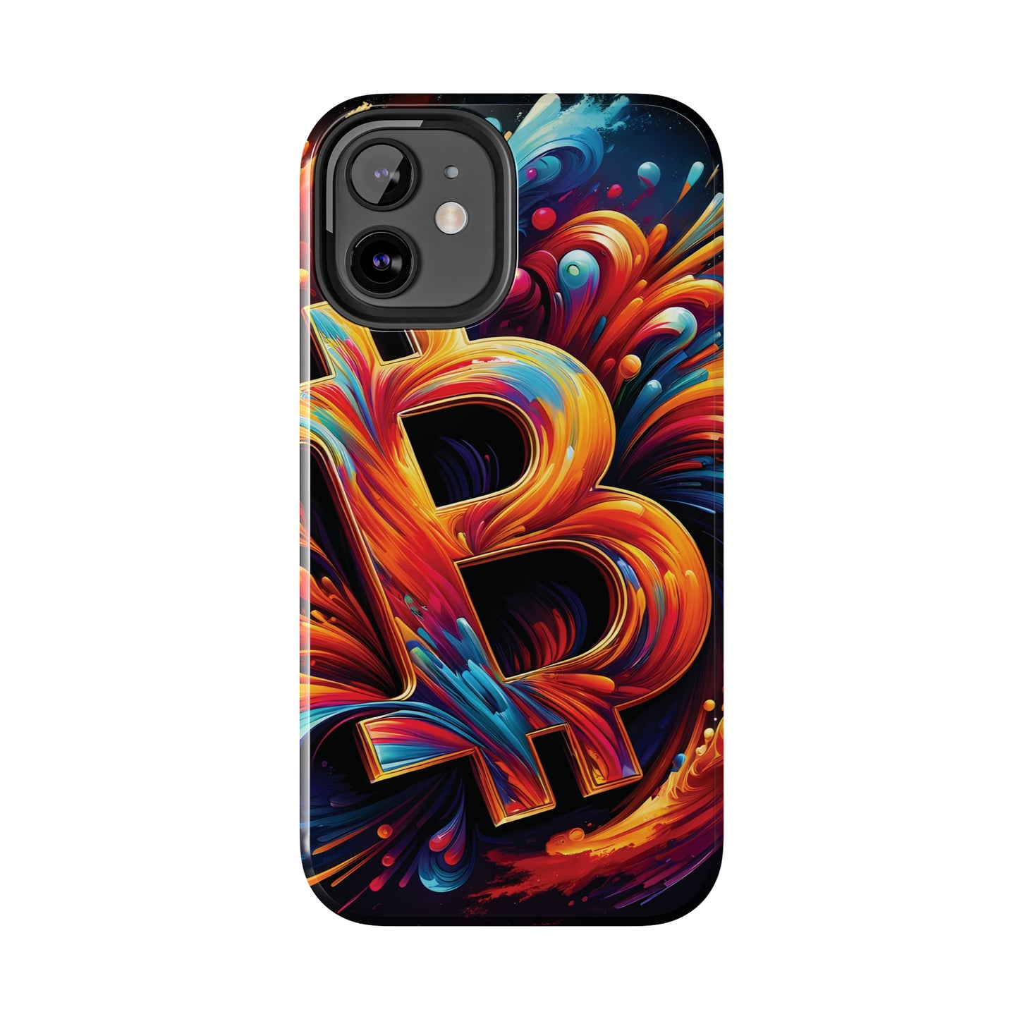 ToughDrop Apple iPhone Case Ft. Bitcoin Symbol Abstract