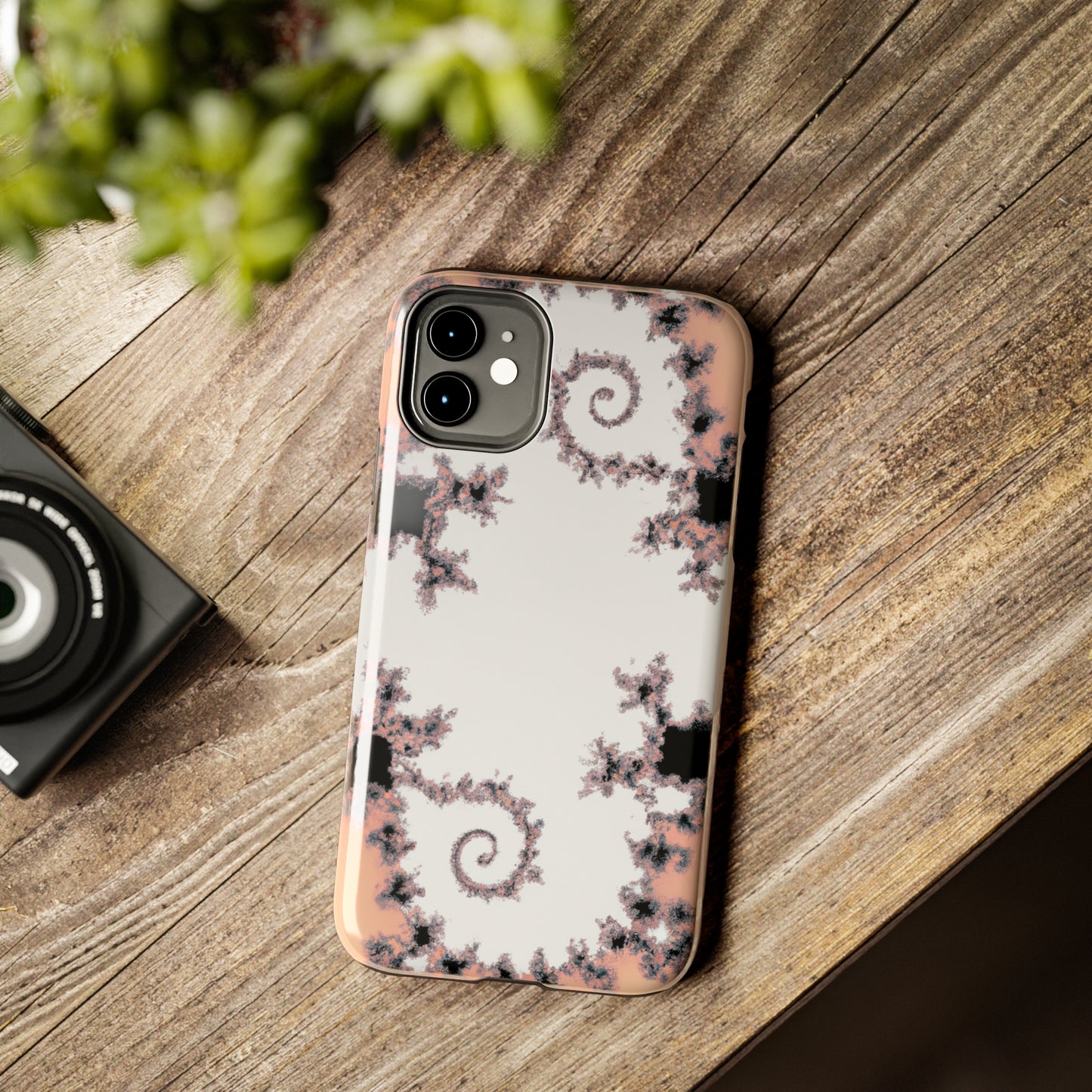 Tough Case-Mate iPhone Case Ft. Wood Fractal