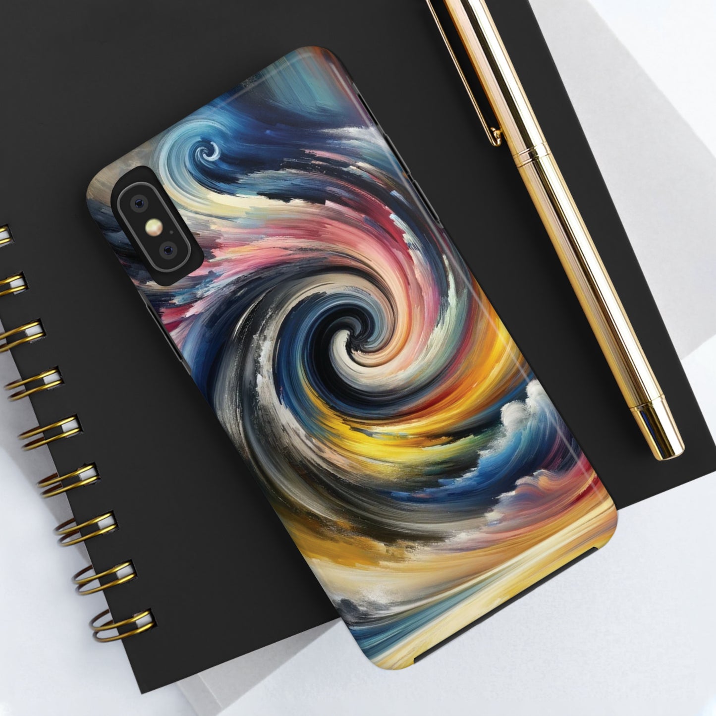 ToughDrop Apple iPhone Case Ft. Swirled Brush
