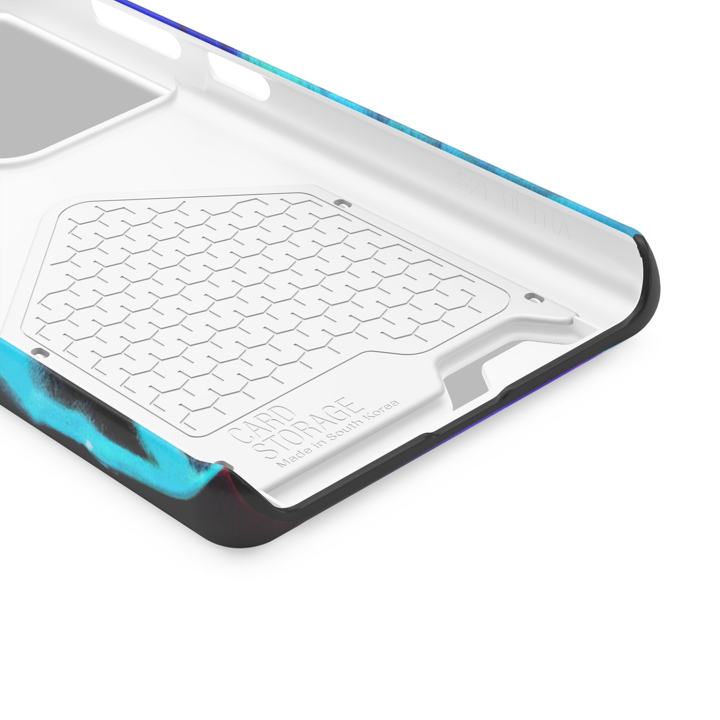 iPhone 13 and Samsung S21, S22 Cases with Card Holder Ft. Abstract Nova