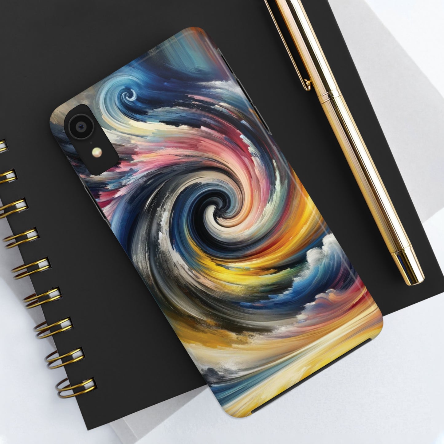 ToughDrop Apple iPhone Case Ft. Swirled Brush