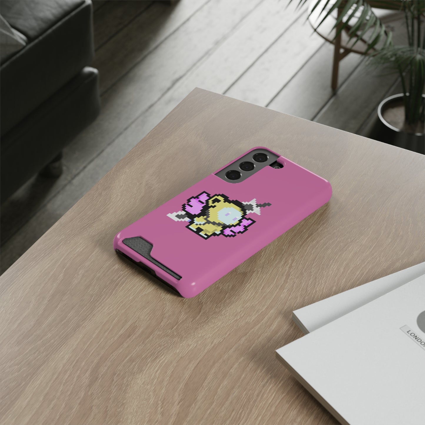 iPhone 13 and Samsung S21, S22 Cases with Card Holder Ft. MONKEE MONKEE #2108