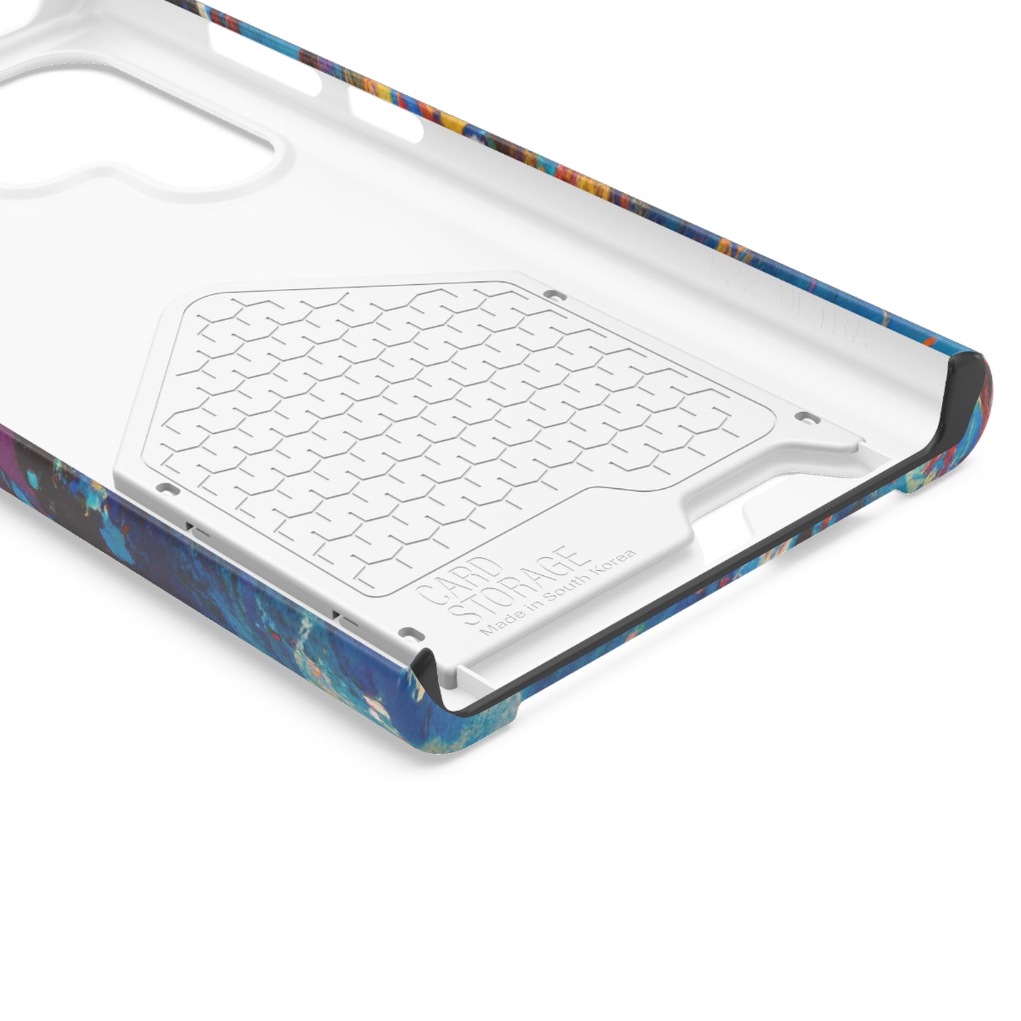 iPhone 13 and Samsung S21, S22 Cases with Card Holder Ft. Abstract Wave